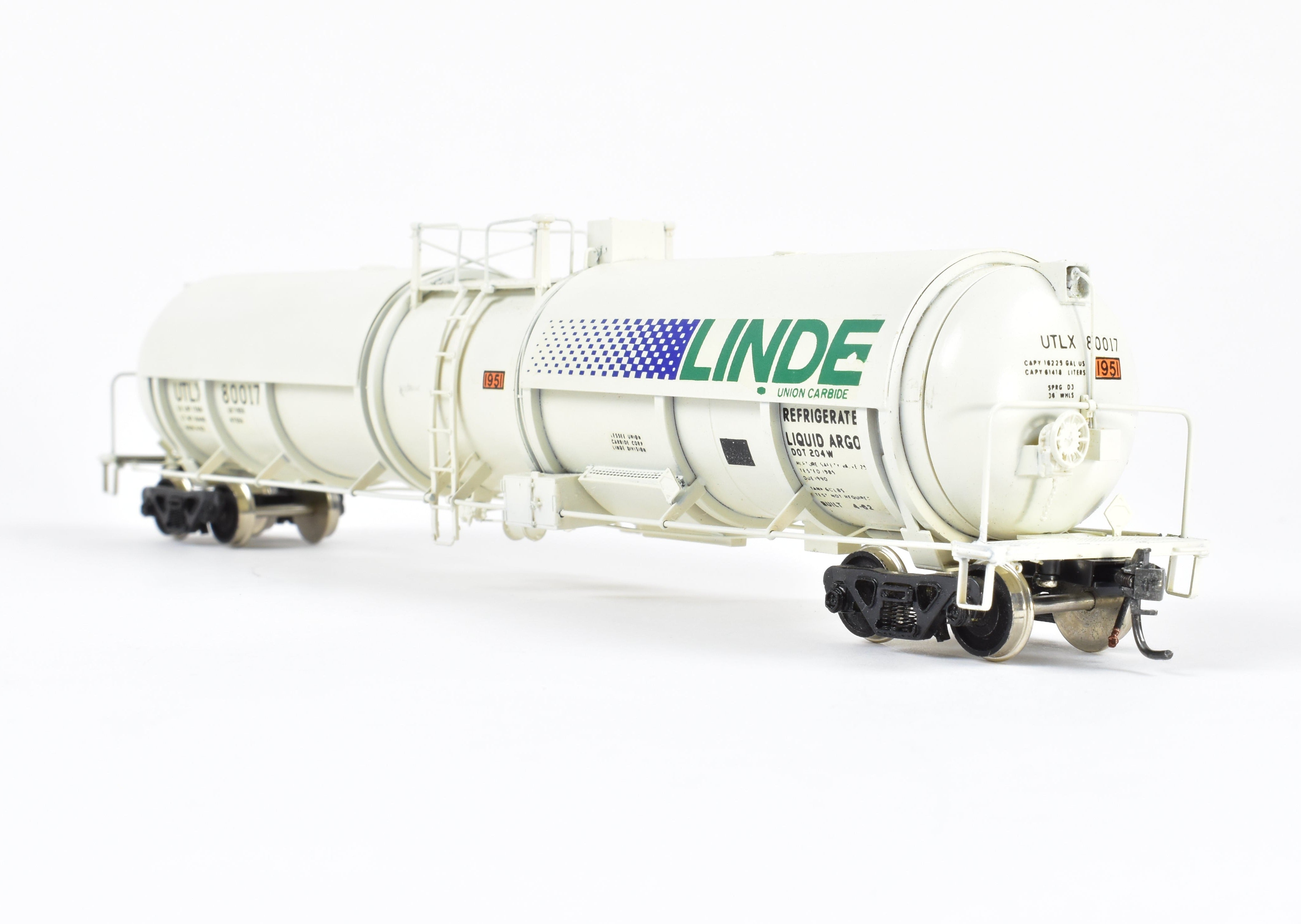 HO Brass OMI Overland Models Liquid Argon Tank Car #80017