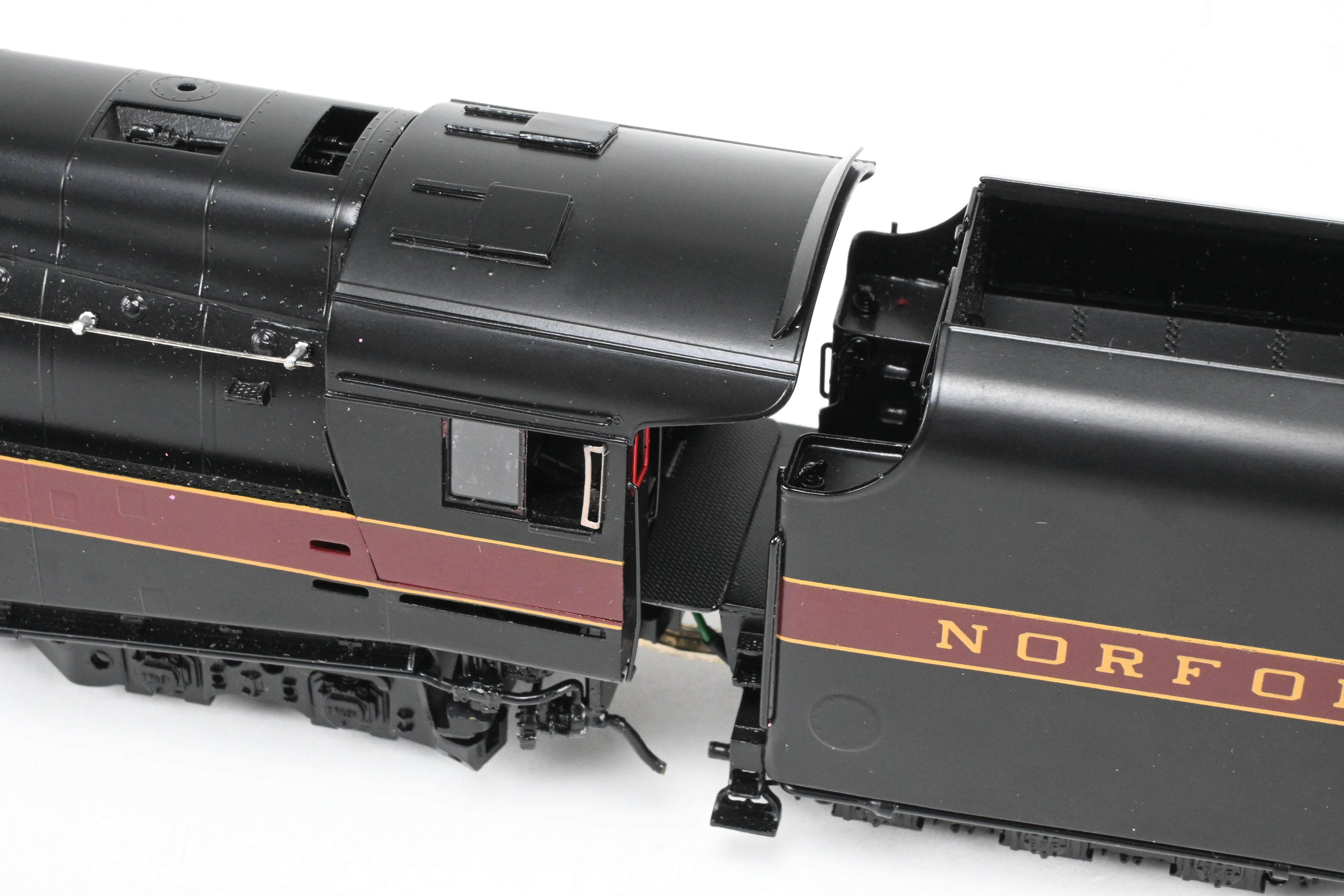HO Scale Brass Steam Locomotive Model - Overland Models, Inc. Norfolk & Western Class “J” 4-8-4 Streamlined As Built, Factory-Painted FP #613