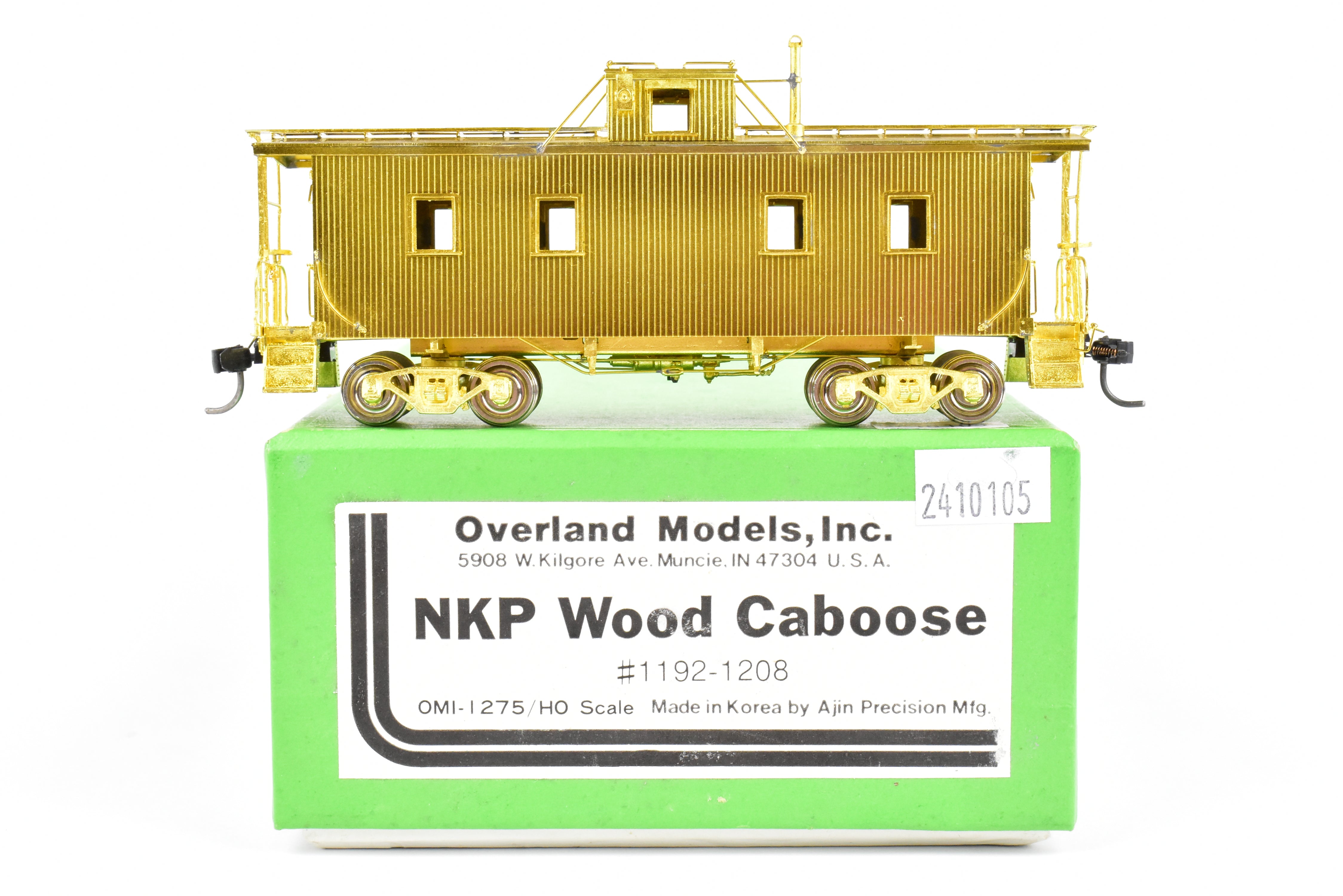 1990 HO Brass NKP Nickel Plate Road Wood Caboose by OMI Overland Models