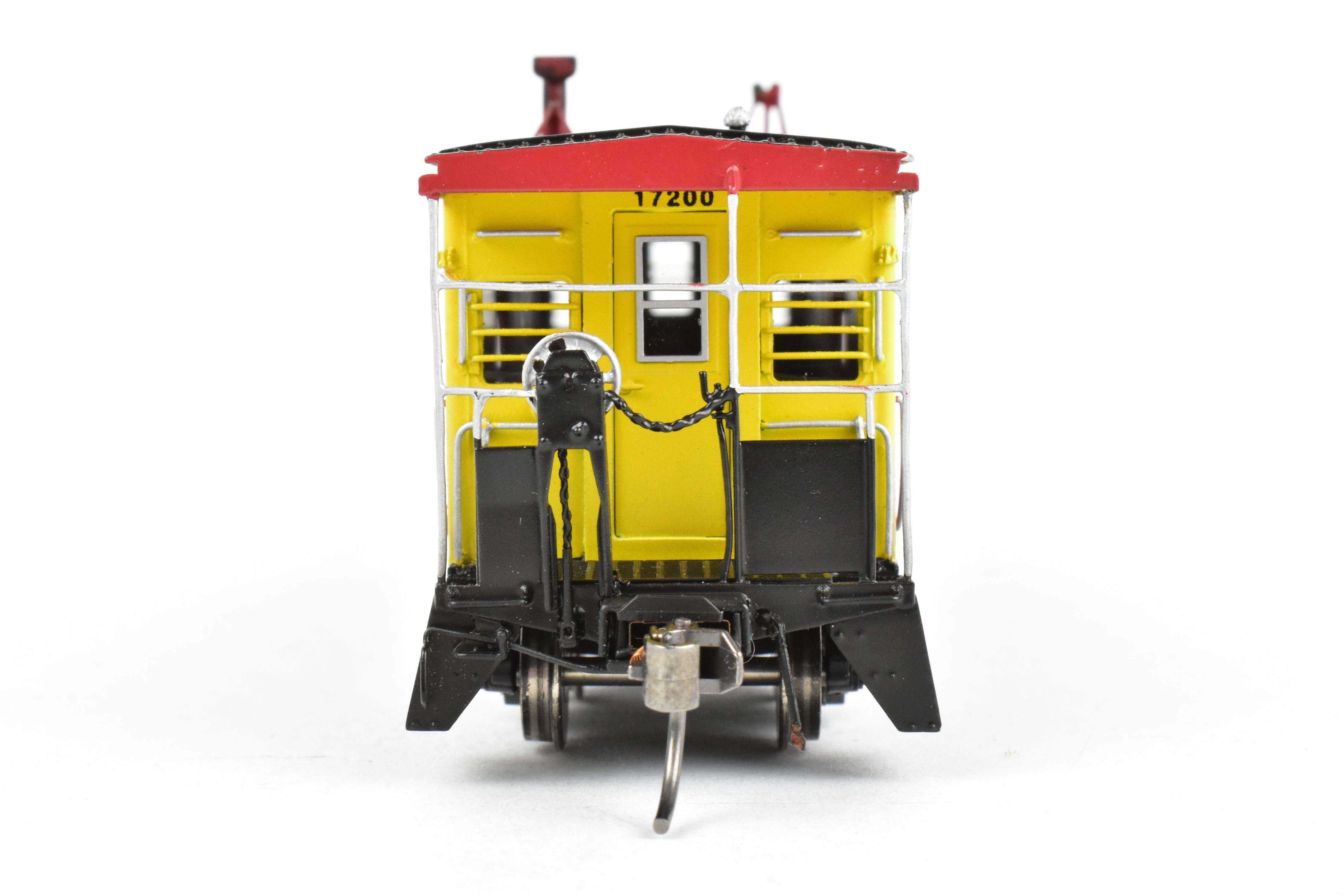 HO Scale Brass Model - Overland Models, Inc. (OMI) CRI&P Rock Island Bay - Window Caboose, Freight/Passenger #17200 with Light Weathering
