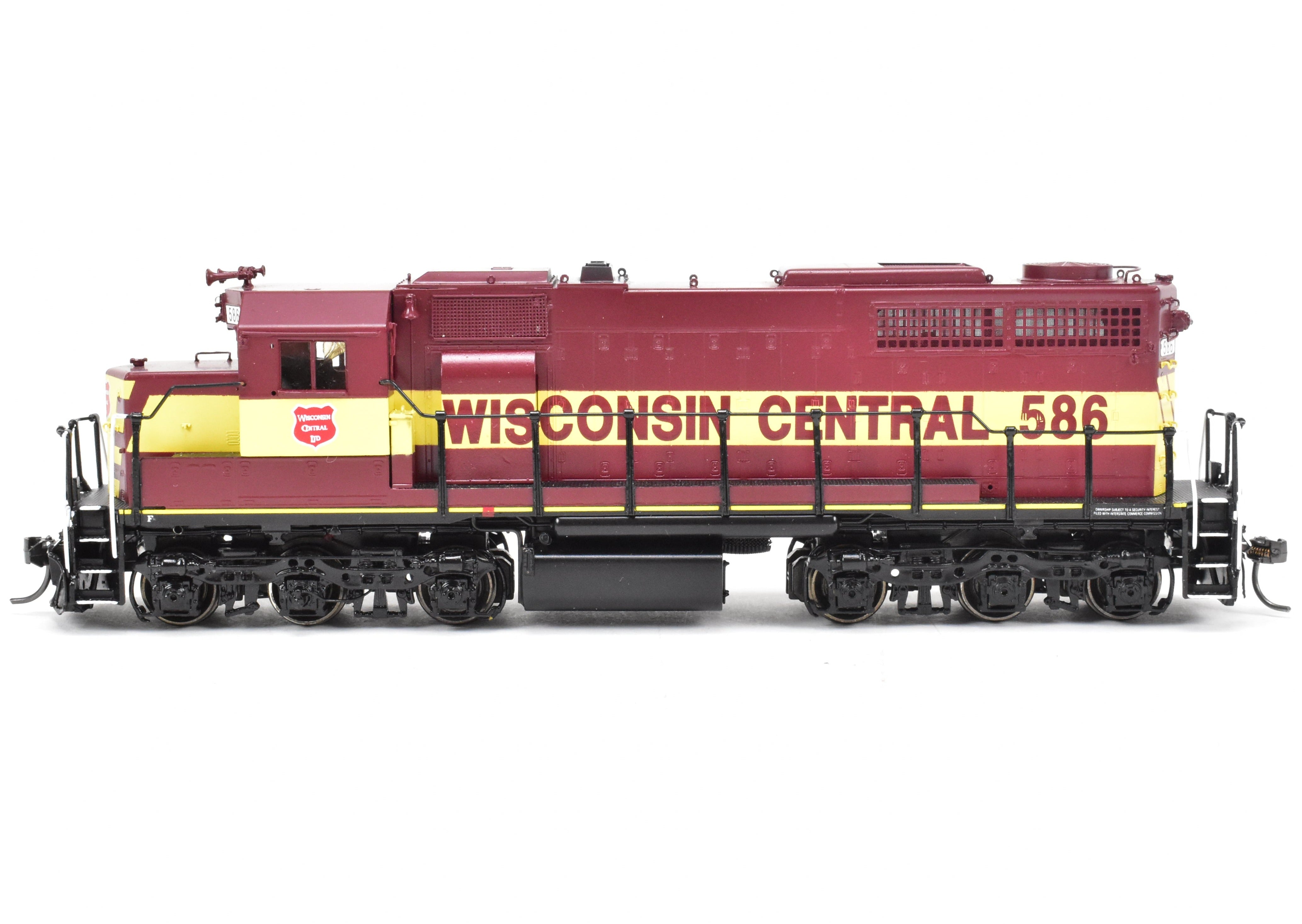 HO Scale Brass Diesel Locomotive - Overland Models, Inc. WC - Wisconsin Central EMD SDL39 Factory Painted Model No. 586