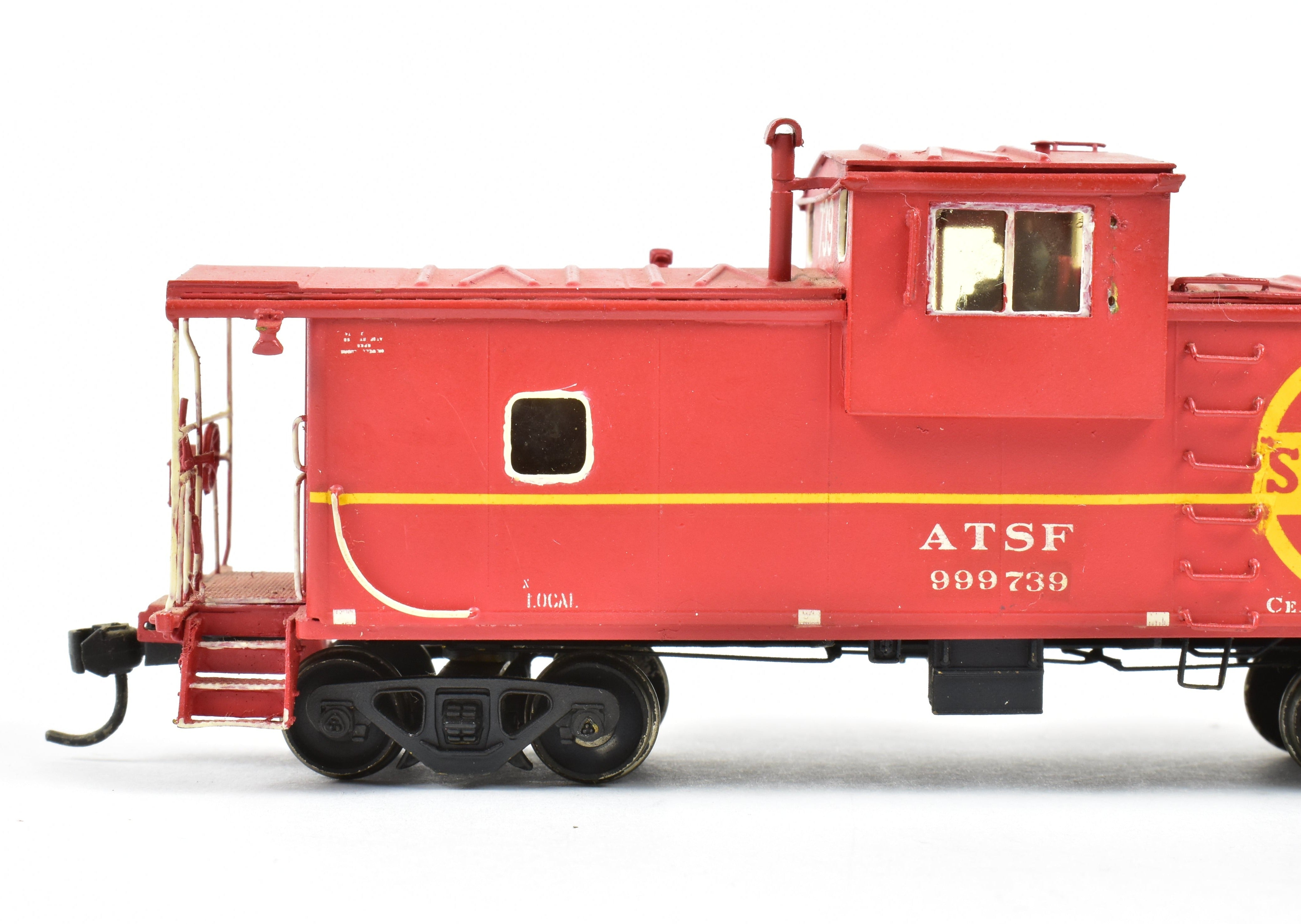 HO Scale Brass OMI - Overland Models, Inc. AT&SF - Santa Fe Wide-Vision Ce-6 and Ce-8 Caboose Model with CP No. 999730