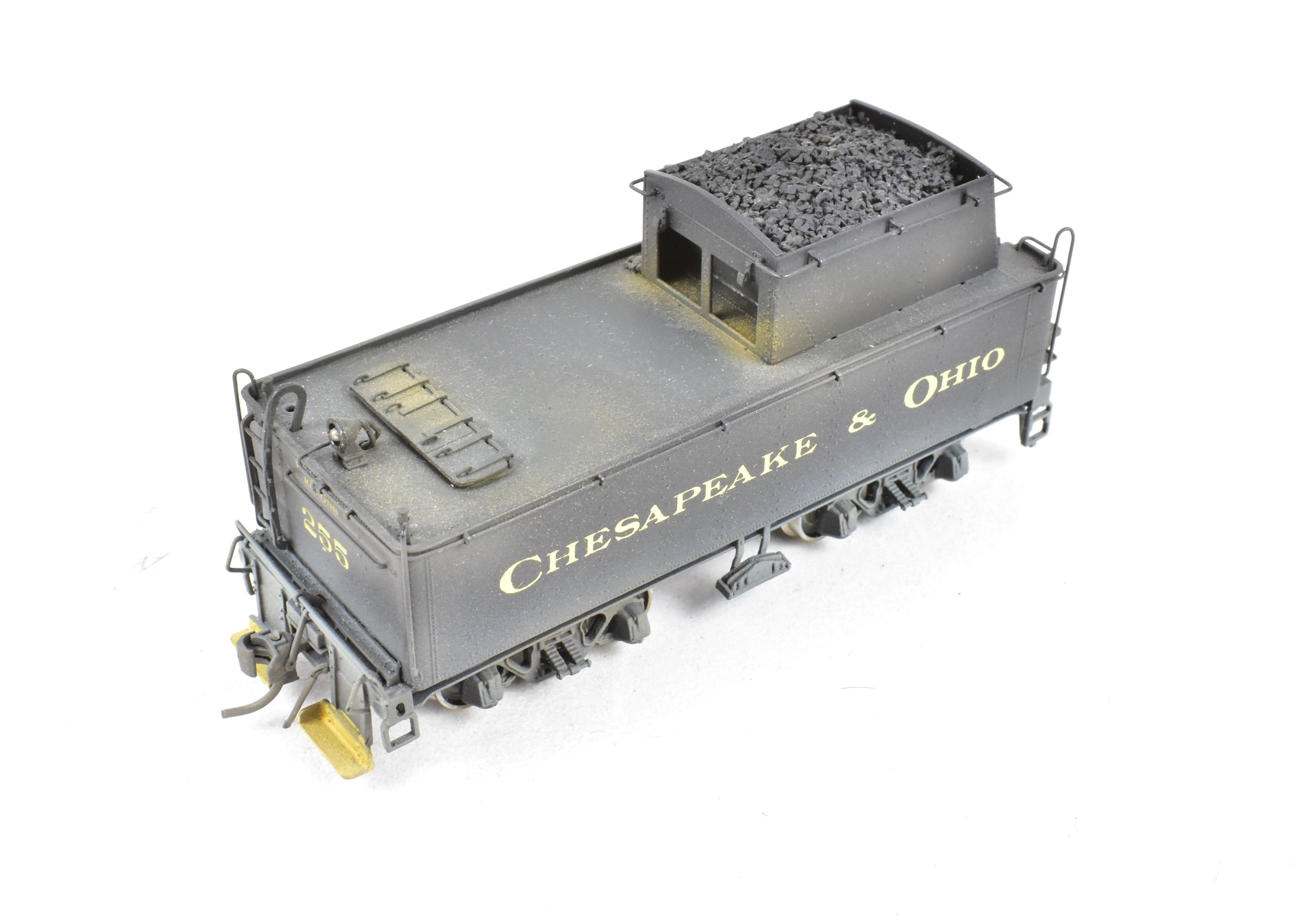 HO Scale Brass Precision Scale Co. Chesapeake & Ohio Class C - 16 0 - 8 - 0 FP Model Locomotive with Weathered No. 255, Equipped with DCC & Sound Function