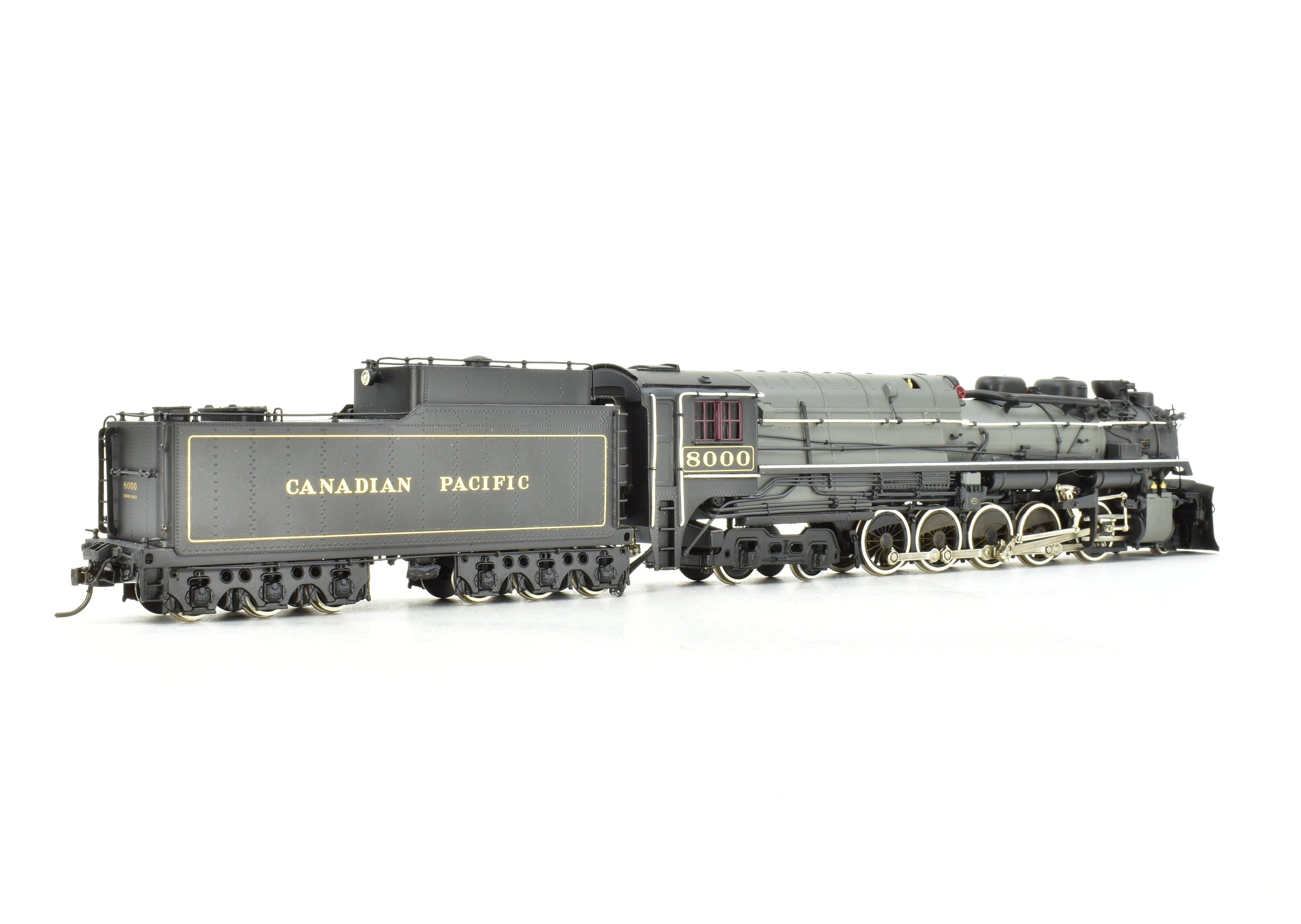 HO Scale Brass Canadian Pacific Railway T4a 2-10-4 Locomotive Model - Totem Models, CP No. 8000