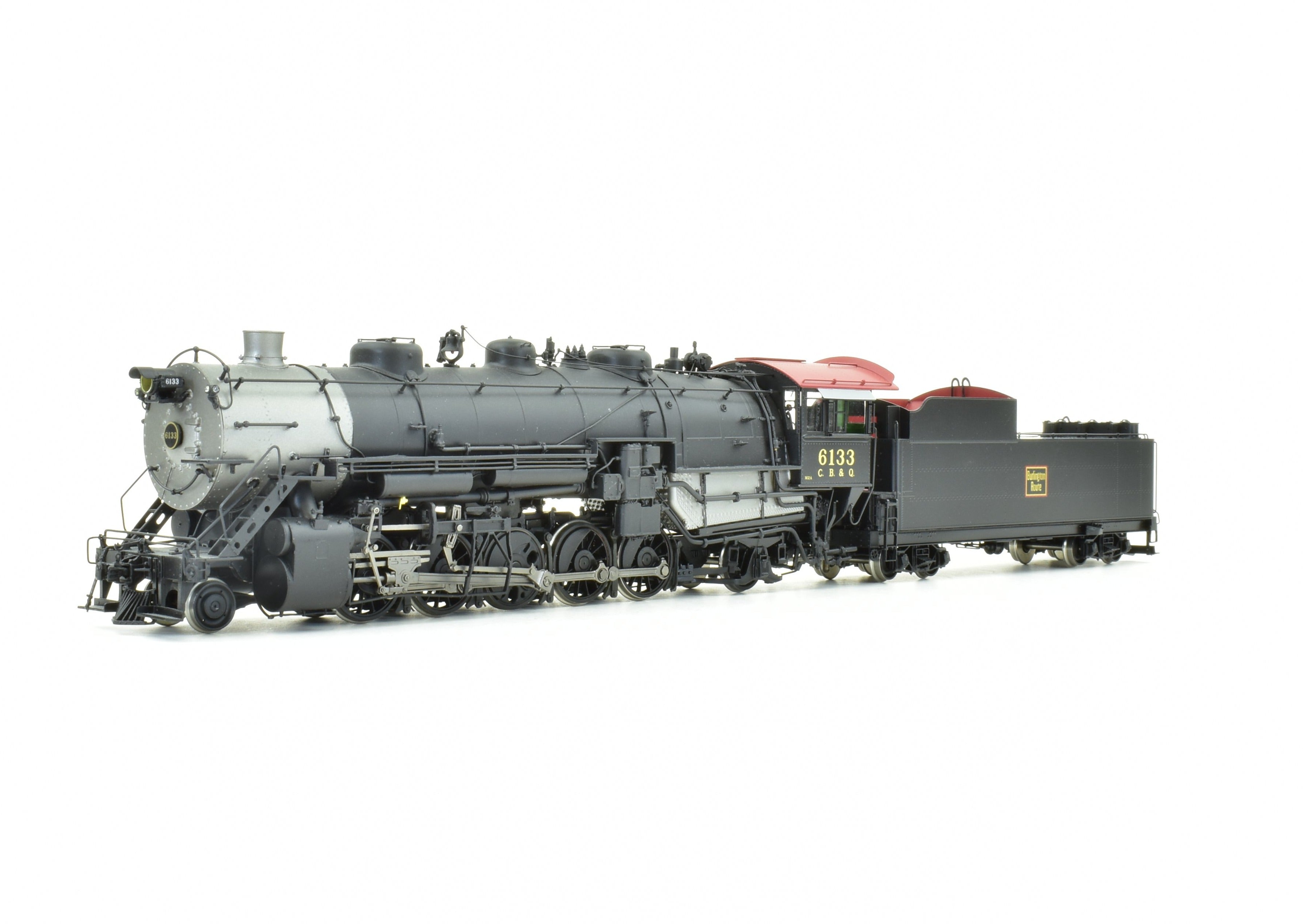 High - Quality HO Scale Brass Steam Locomotive CON CIL - Challenger Imports CB&Q - Burlington Route Class M2A 2 - 10 - 2 FP #6133 Model