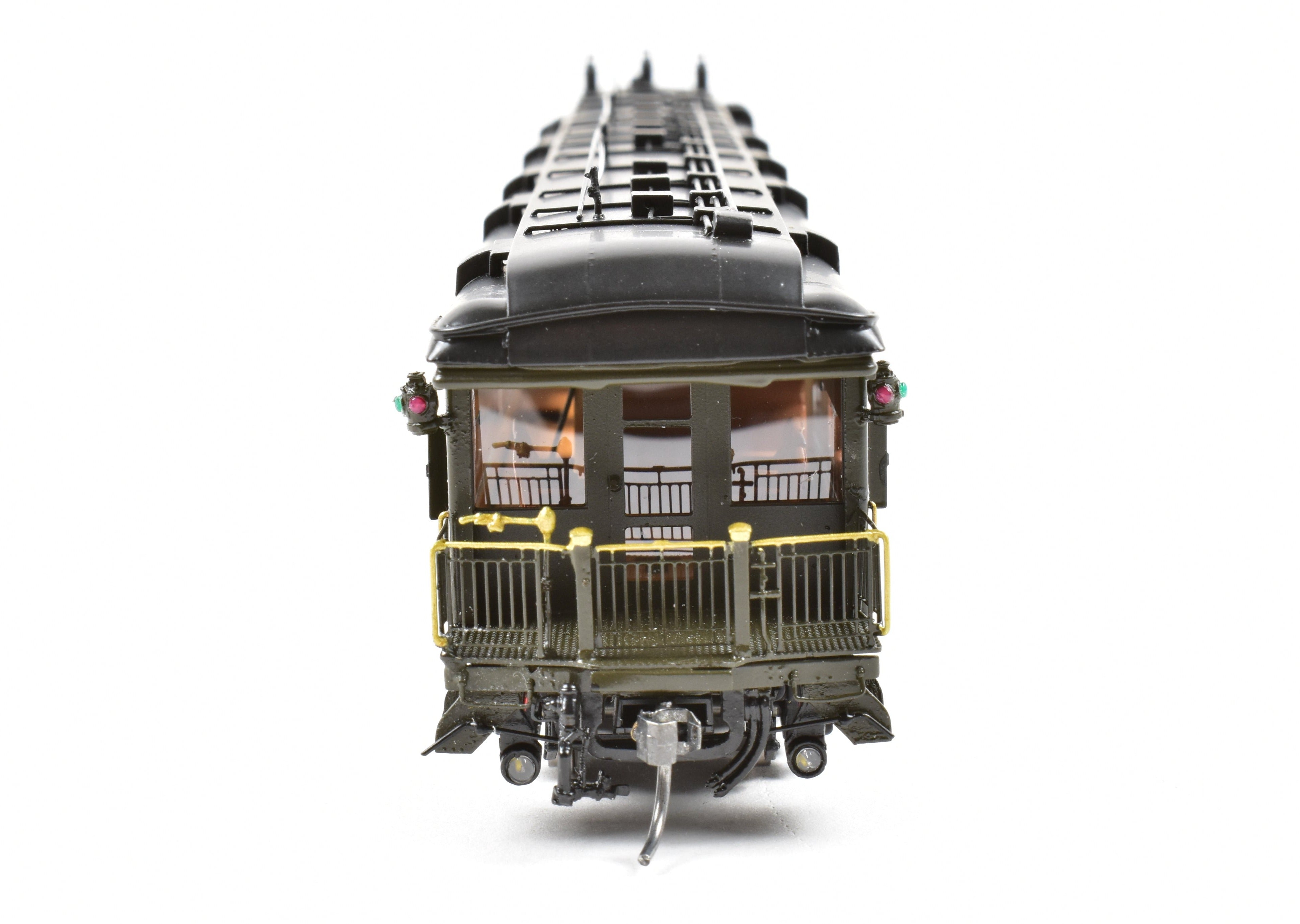 High - Quality HO Scale New Brass Model of North Bank Line Western Pacific Business Car #103 in Pullman Green