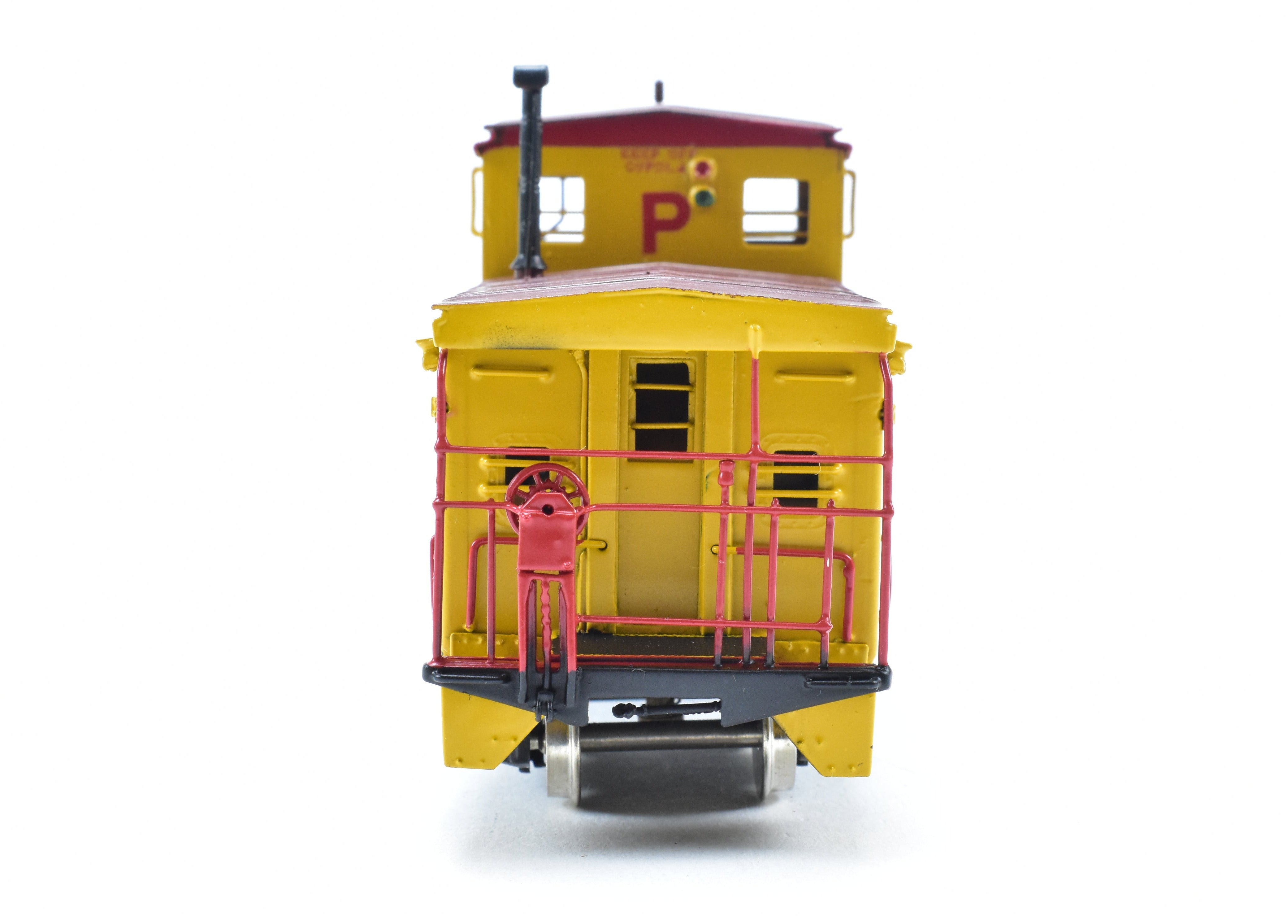 HO Scale Brass Union Pacific CA - 10 Caboose Model by Overland Models, Inc. (OMI) with Custom Paint and Slogan #25732