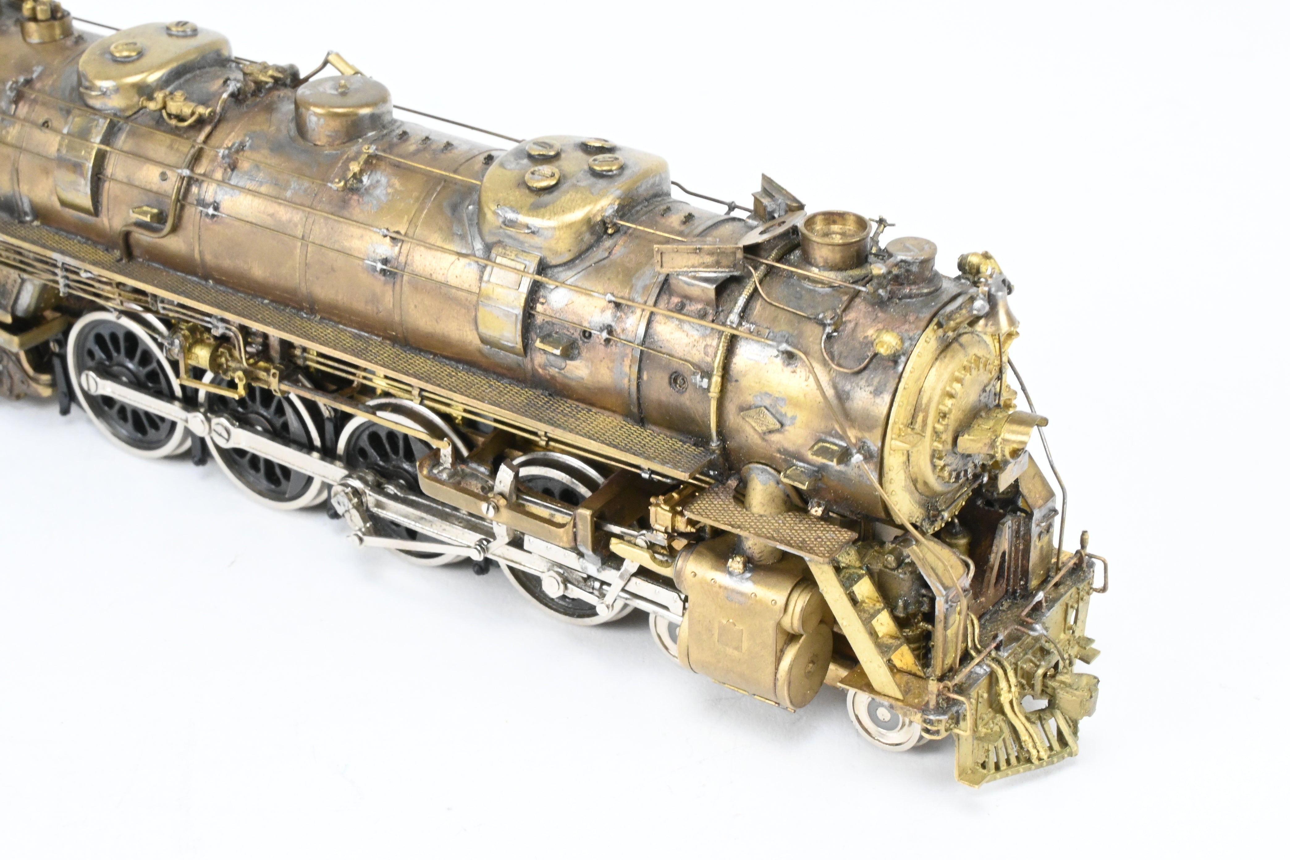HO Scale Custom-Made Brass Model Train - Missouri Pacific 2100 Series 4-8-4 Locomotive, Specifically Built as No. 2104, a One-of-a-Kind Creation by Joe G. Collias