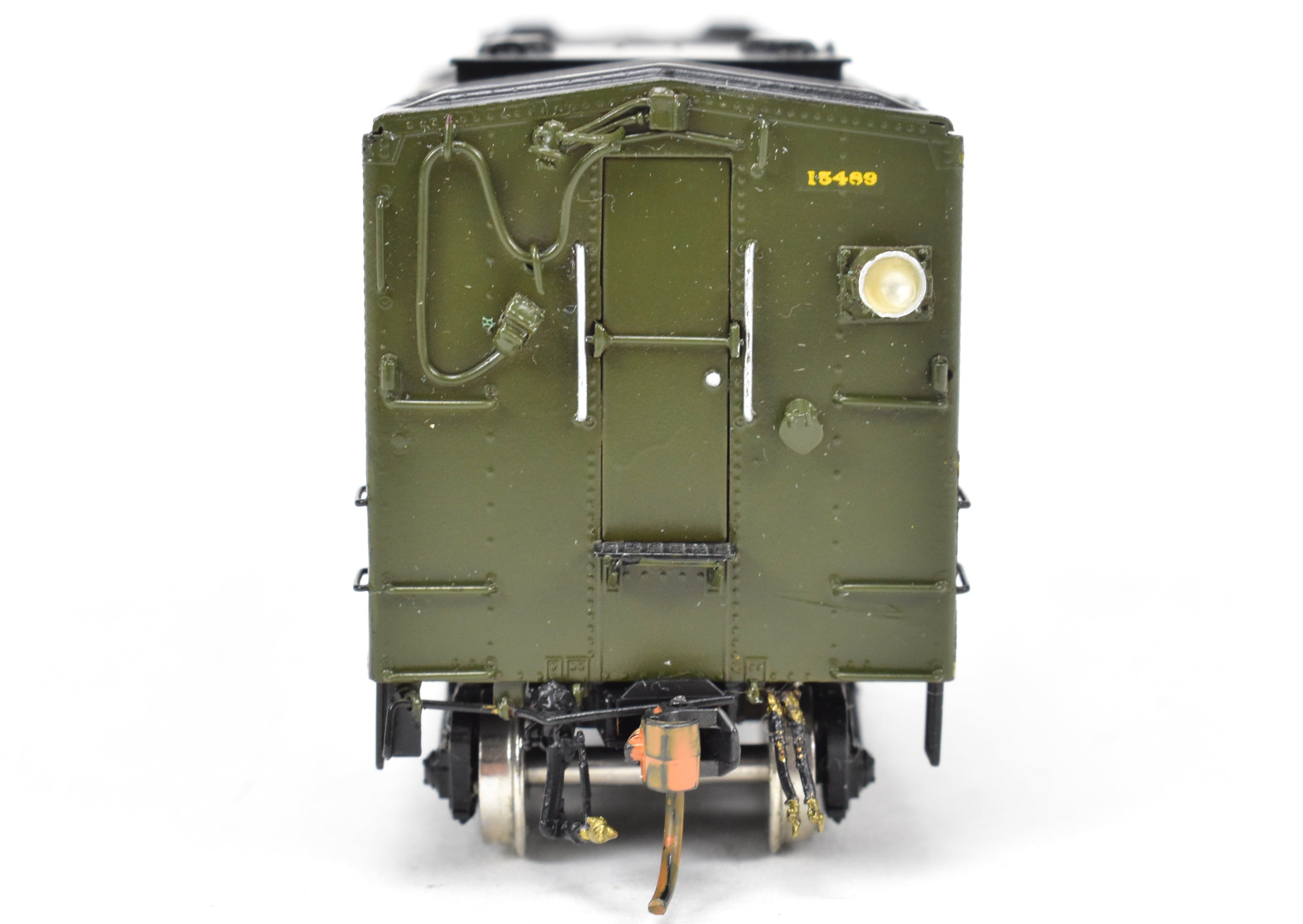 HO Scale Brass Steam Heater Car Model - Custom Painted for Canadian National Railway (CNR) by Overland Models, Inc., Numbered 15489