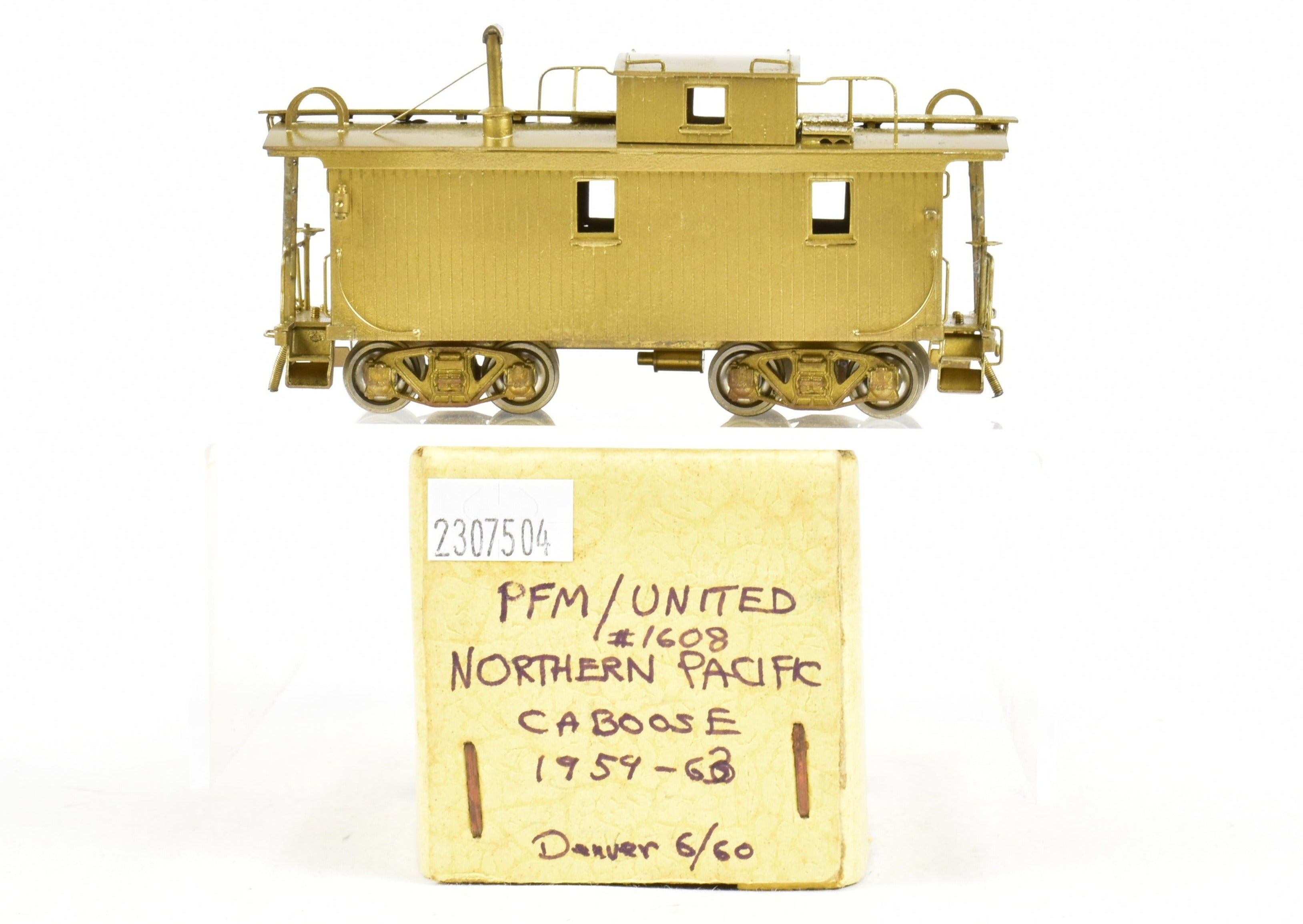 1965 HO Scale Brass PFM-United Unpainted Northern Pacific Wood Caboose