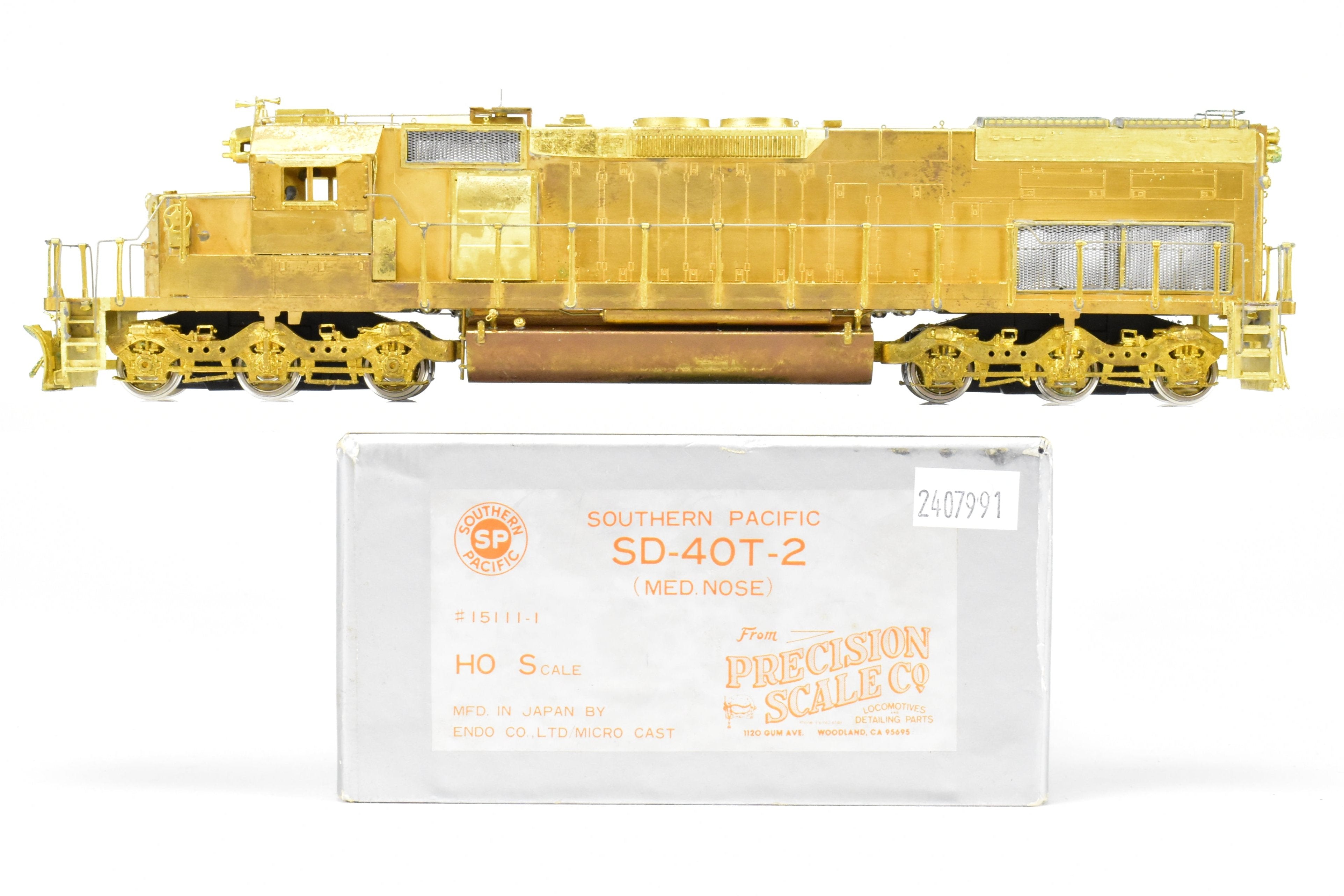 HO Scale Brass Precision Scale Co. Southern Pacific EMD SD40T - 2 Medium Nose Model