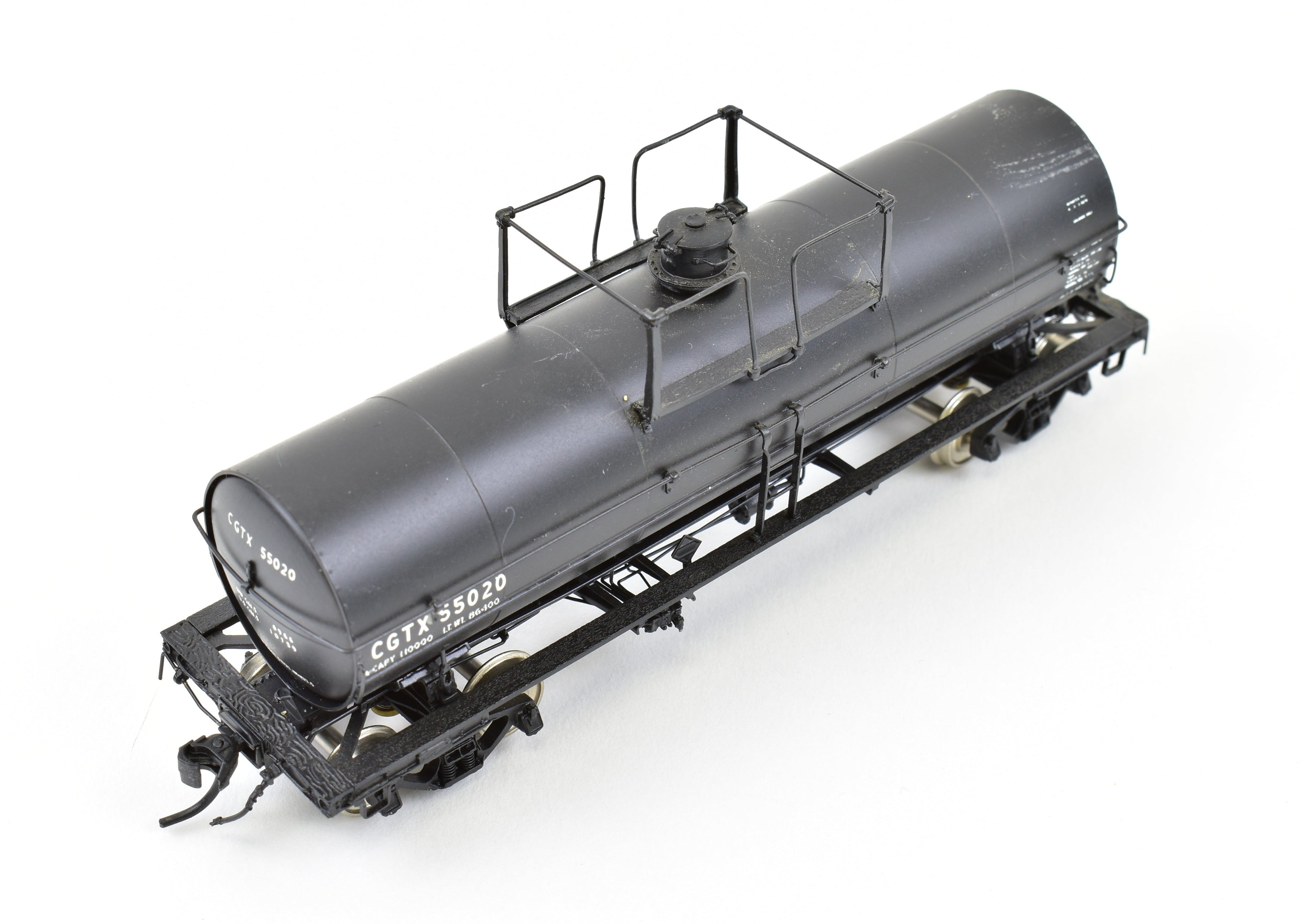 HO Scale Brass OMI - Overland Models, Inc. CGTX - GATX of Canada ACF Single Dome 8,000 Gallon Insulated High - Pressure Tank Car Model for CP
