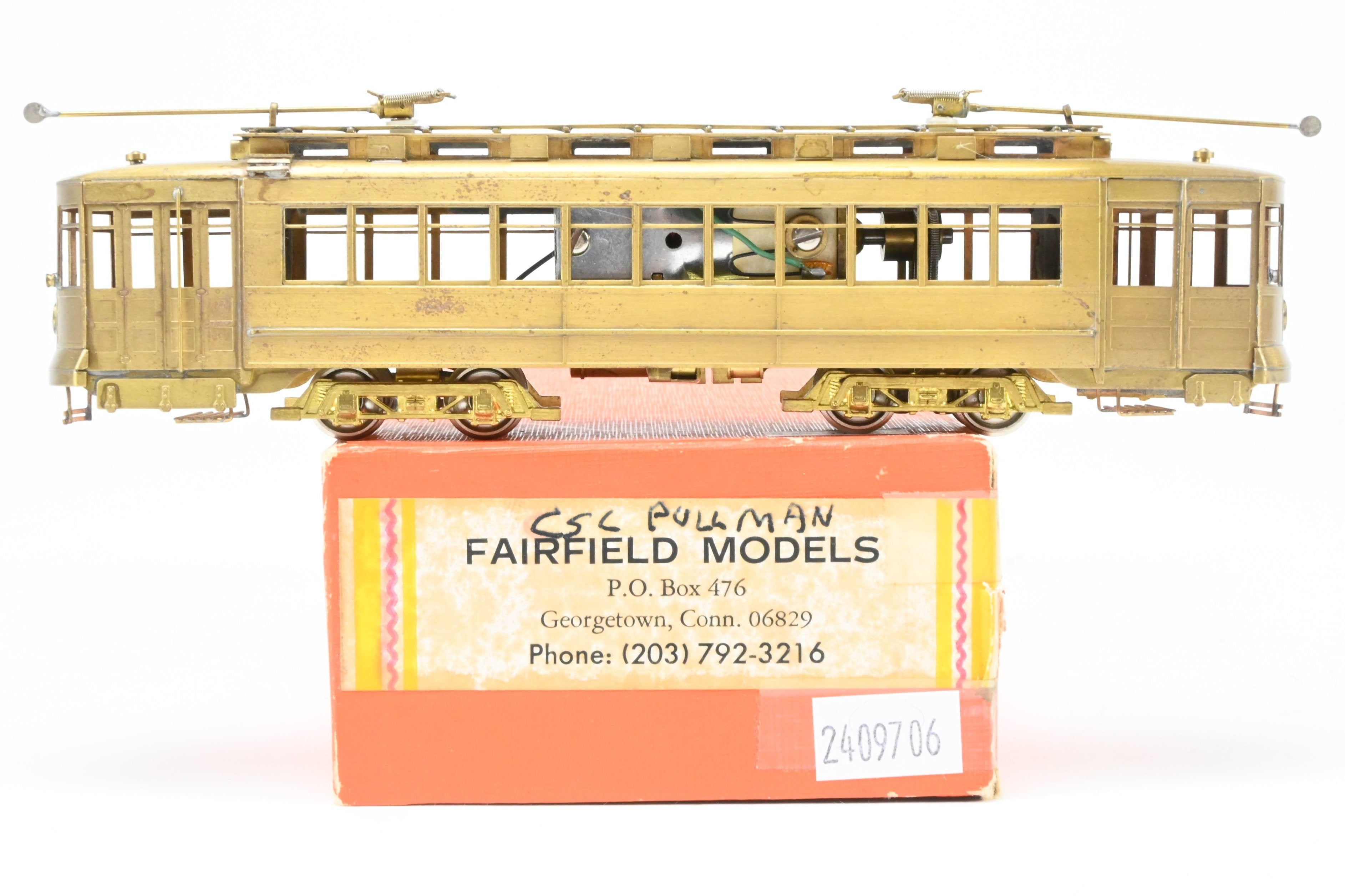 1975 HO Brass Fairfield 343 CSL Chicago Surface Lines Pullman Car Model