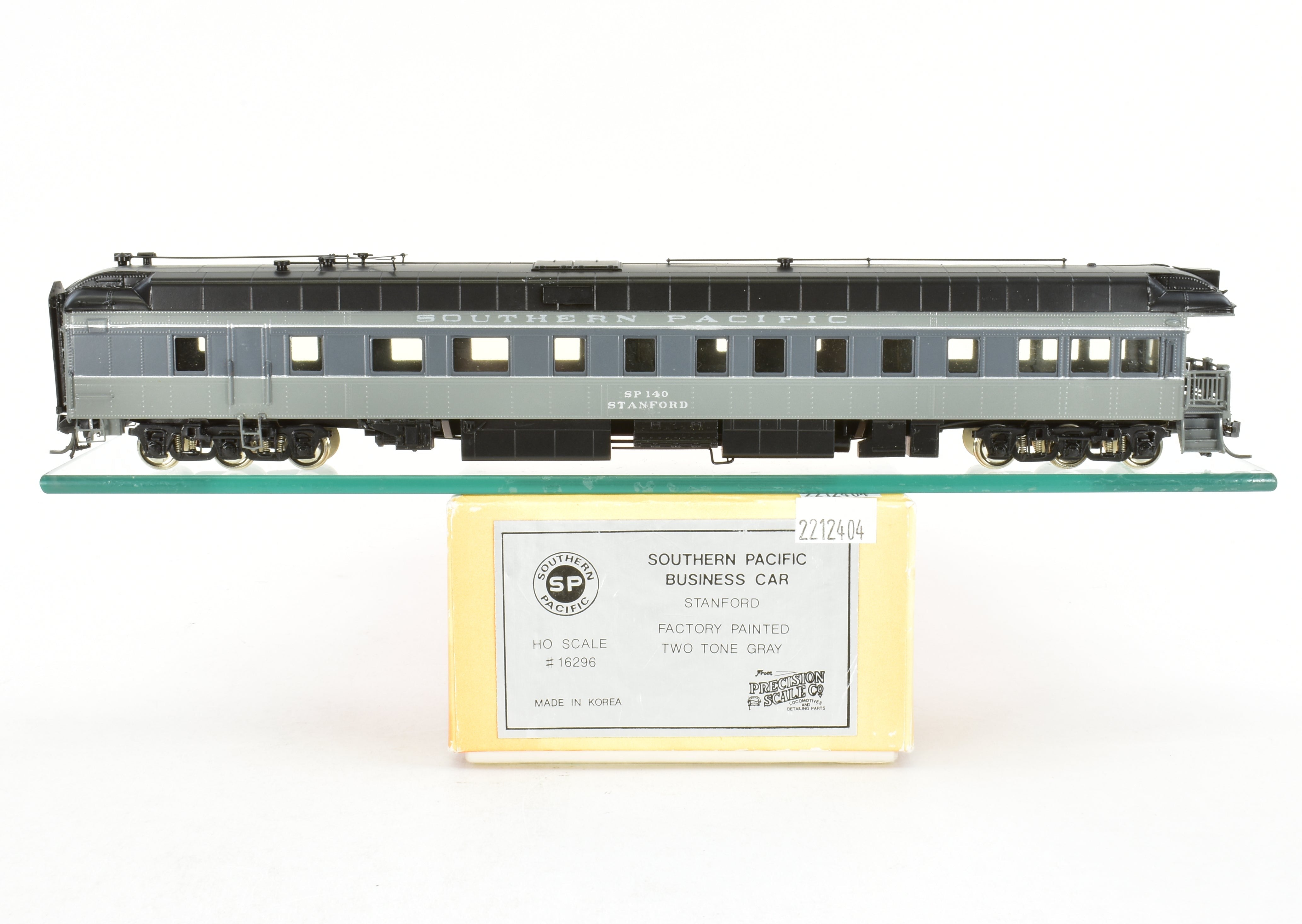 HO Brass Precision Scale Co. SP Southern Pacific Business Official Car in Two-Tone Grey