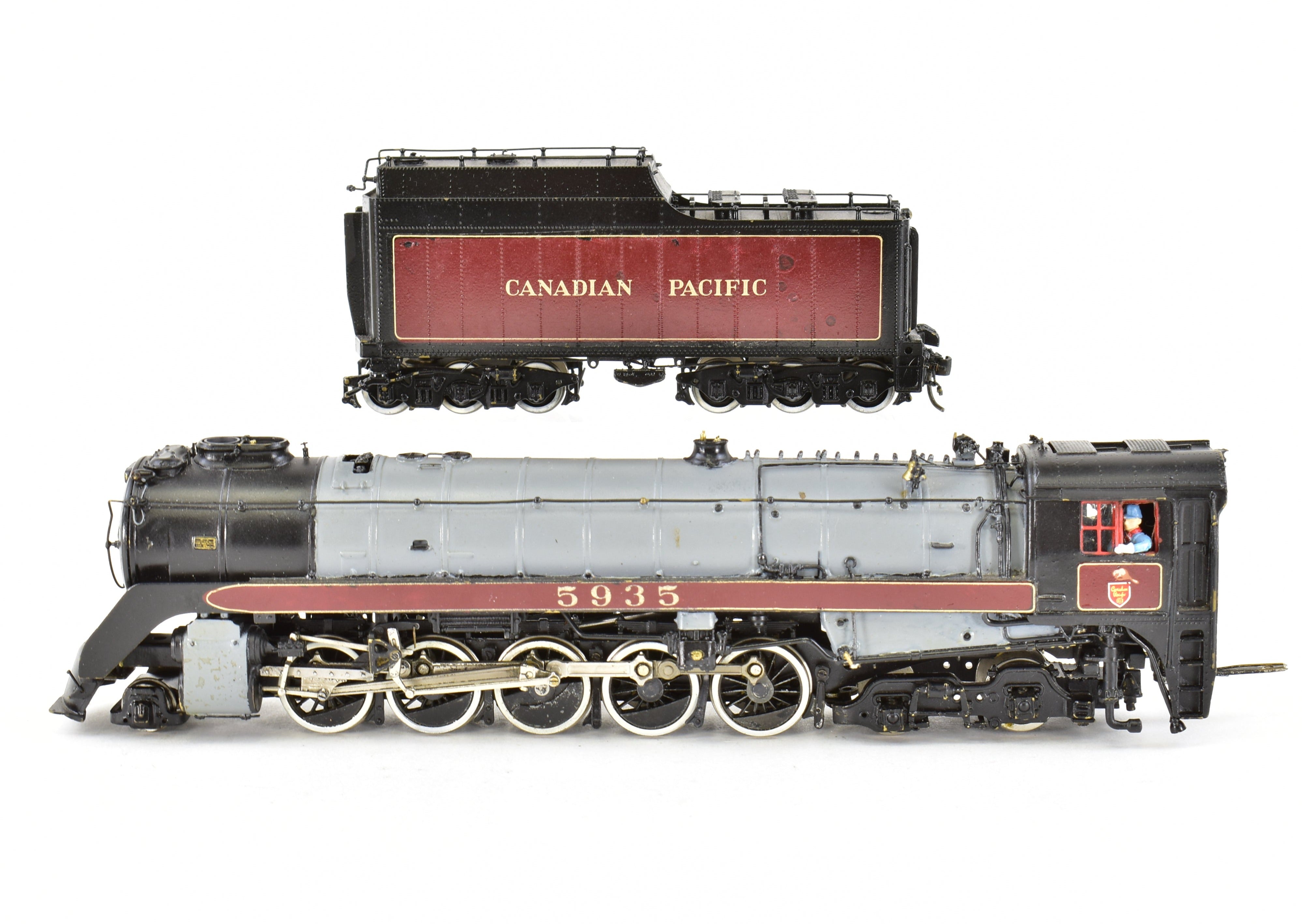 HO Scale Brass Model Train - Van Hobbies Canadian Pacific Railway T-1c 2-10-4 Selkirk with Custom Painting