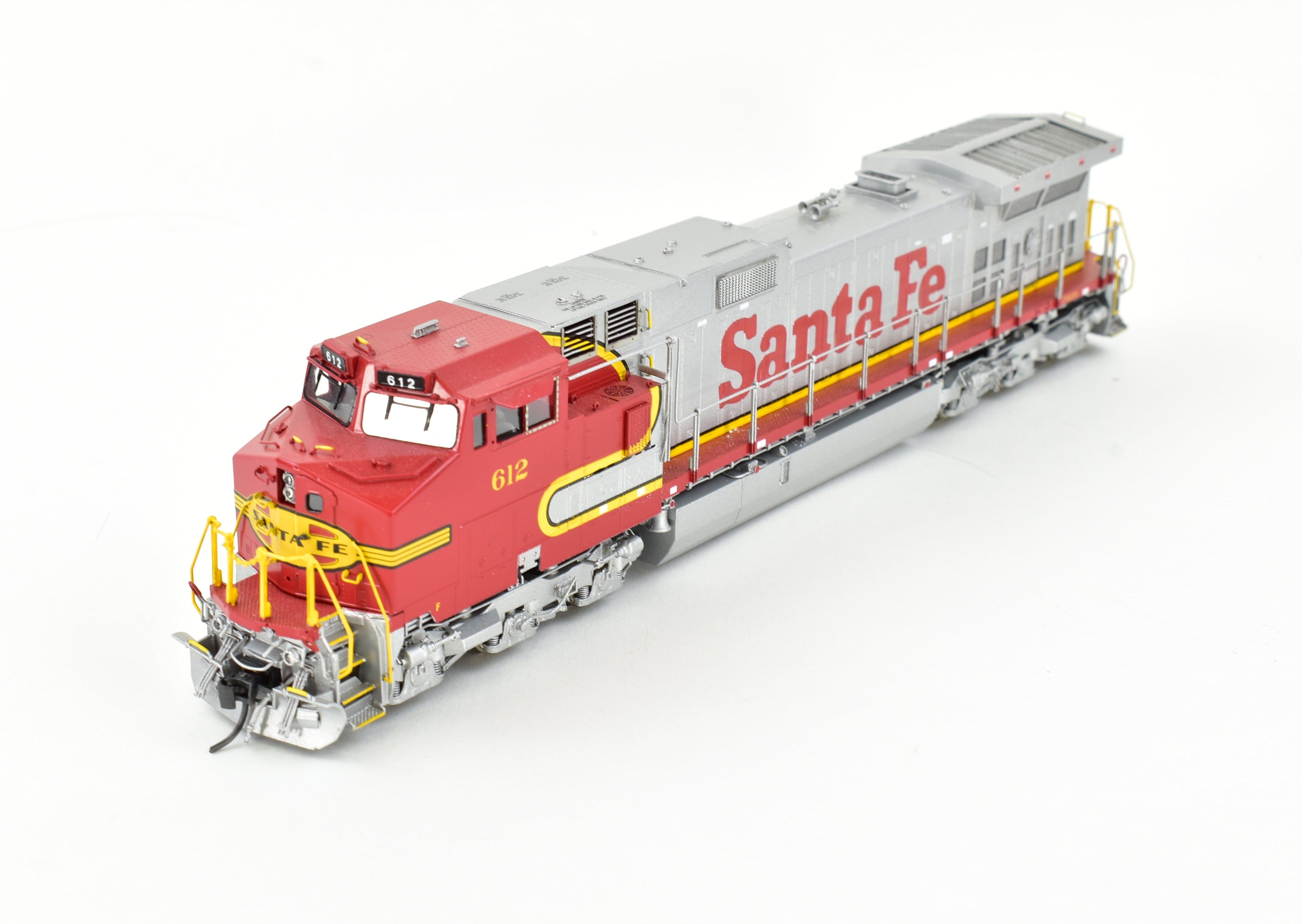 HO Scale Brass Locomotive - Overland Models, Inc. ATSF - Santa Fe GE C44 - 9W FP No. 612, High - Quality Model Train for Enthusiasts