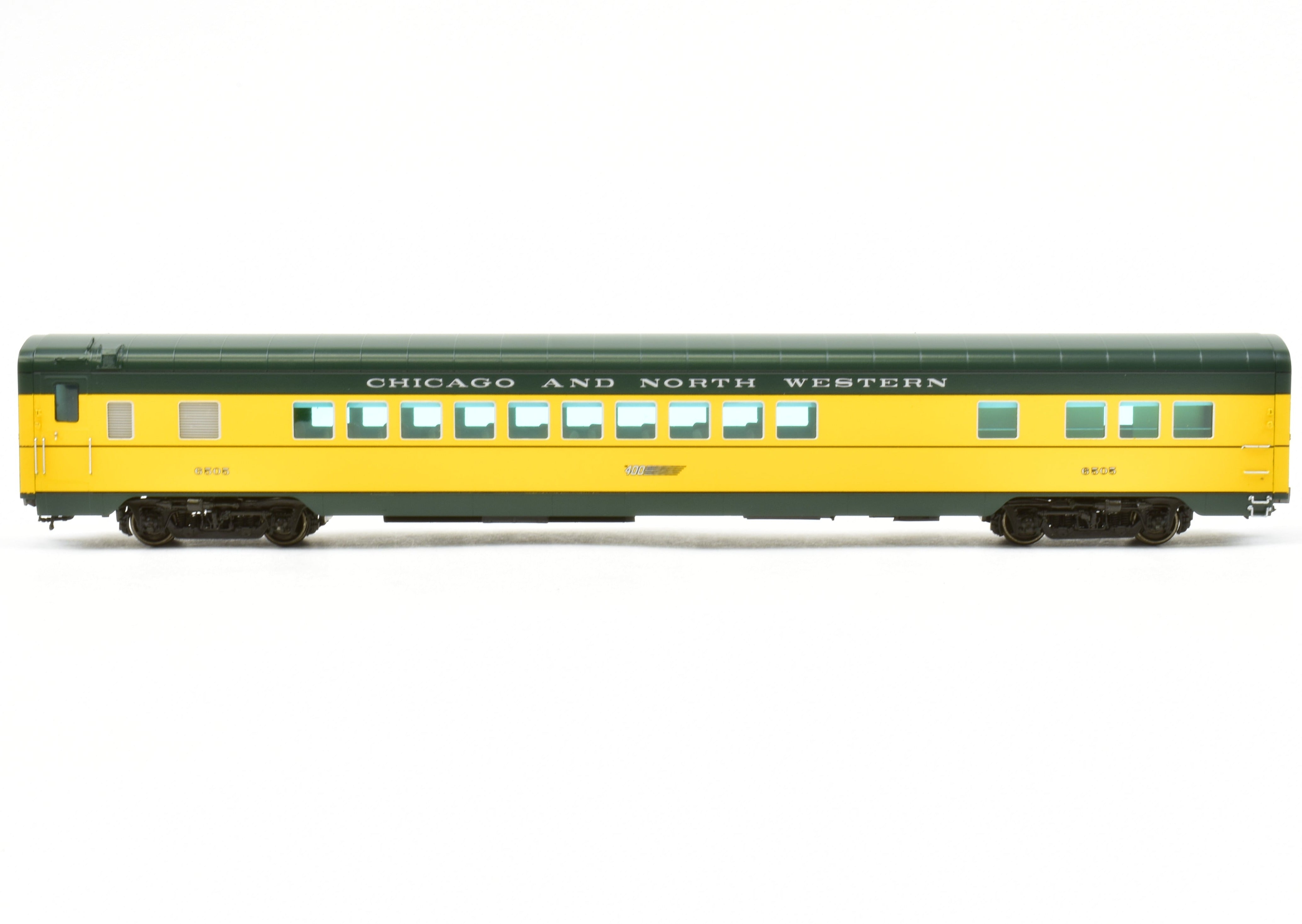 HO Scale Brass Railway Classics C&NW Chicago and North Western 400 22-Seat Parlor Car FP 6505