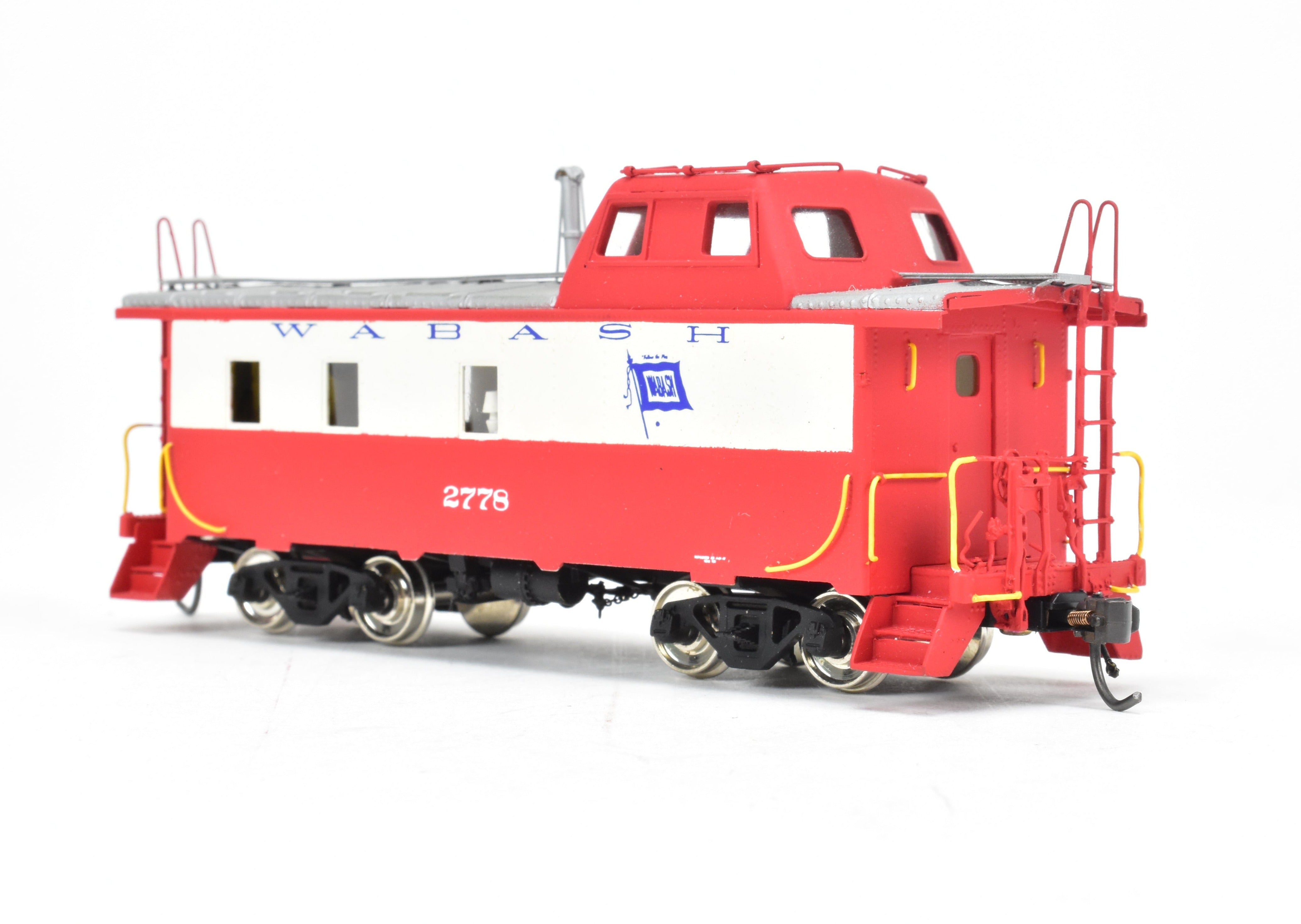 HO Scale Brass Model - Overland Models, Inc. (OMI) Wabash Streamlined Cupola Caboose Pro - Painted with Road Number 2778
