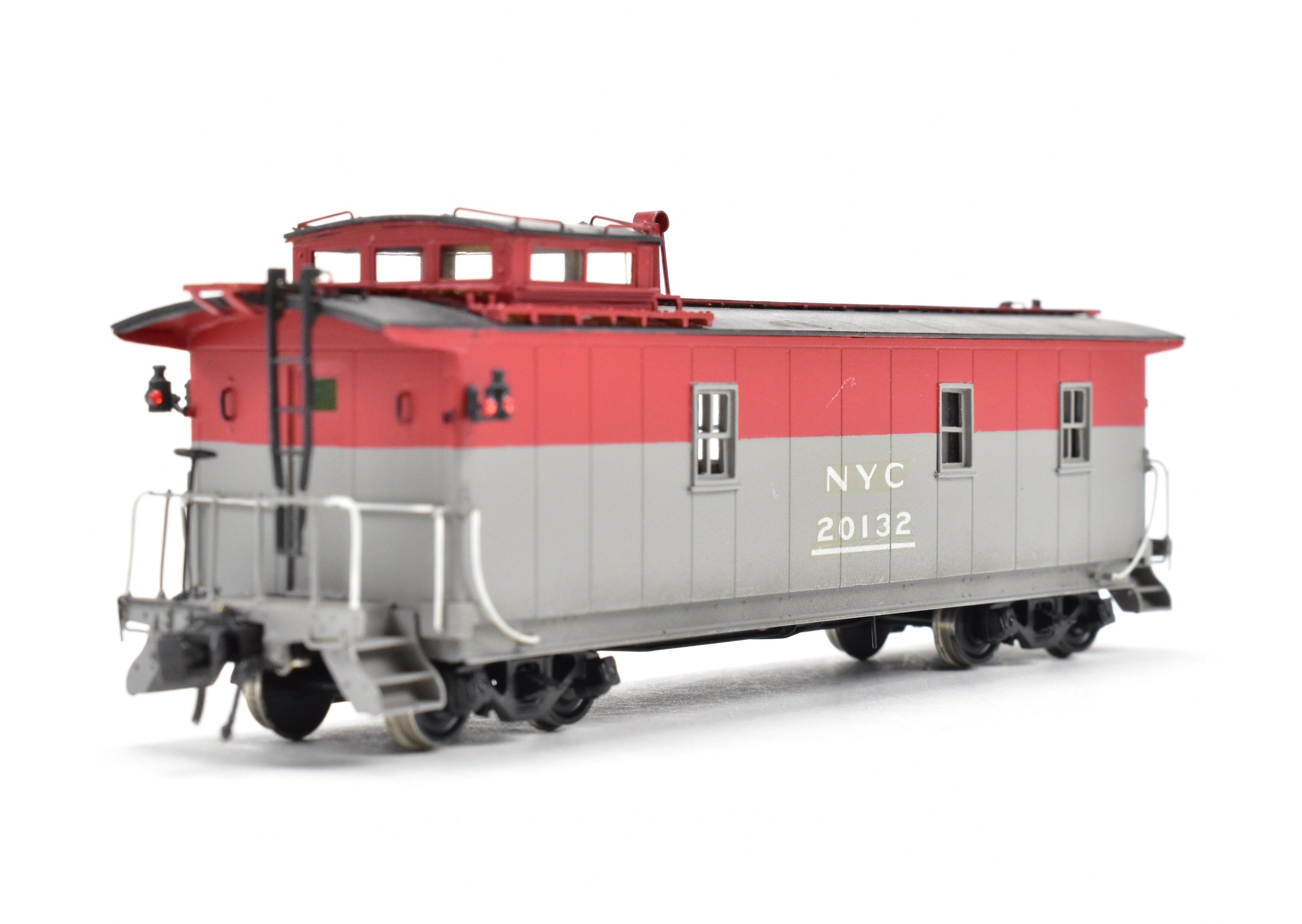 HO Scale Brass NYC - New York Central Pacemaker Plywood Caboose Model by Overland Models, Inc. (OMI), Custom Painted OMI No. 20132
