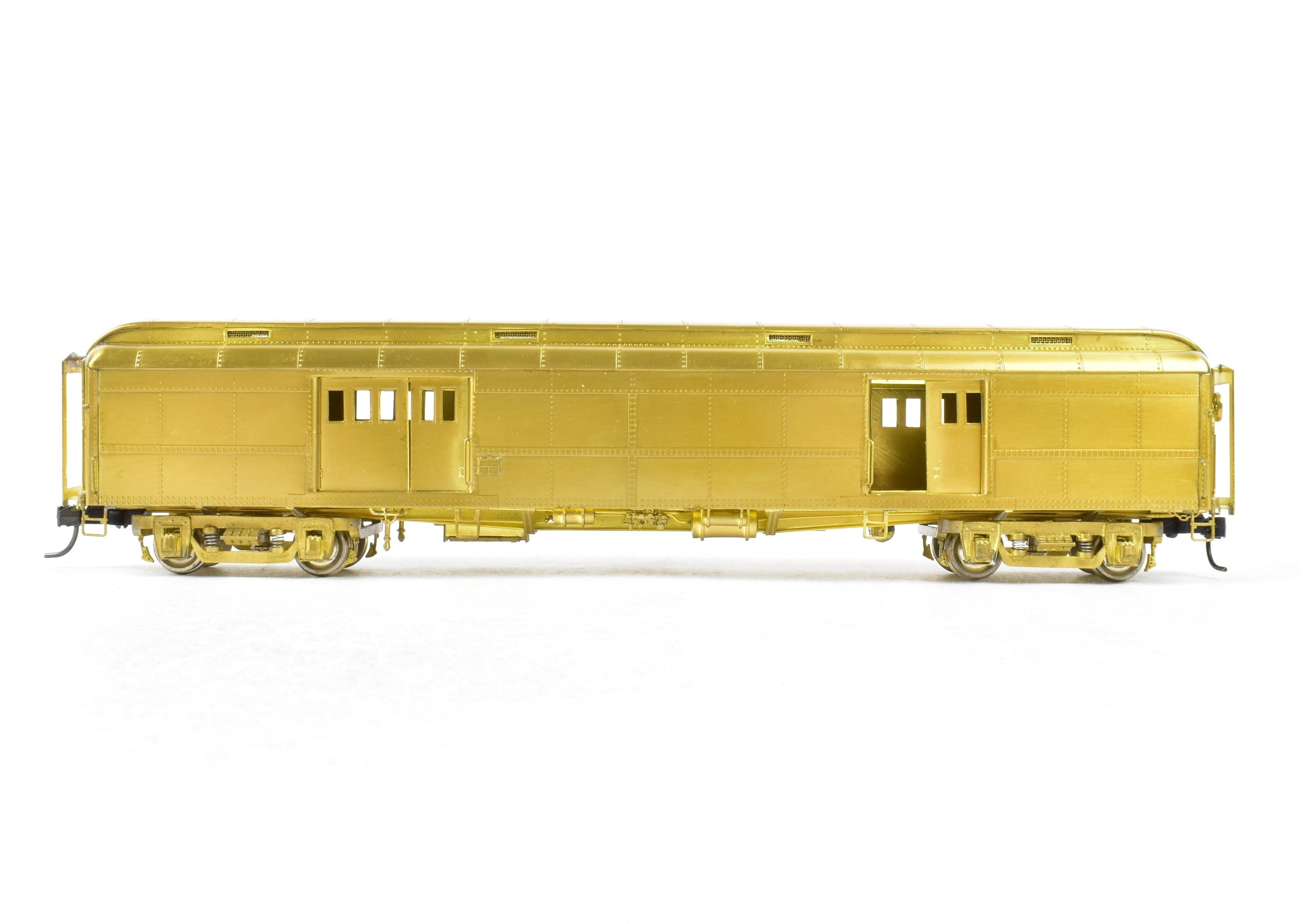 HO Scale Brass Precision 60-Foot Double Door Baggage Car by NYC