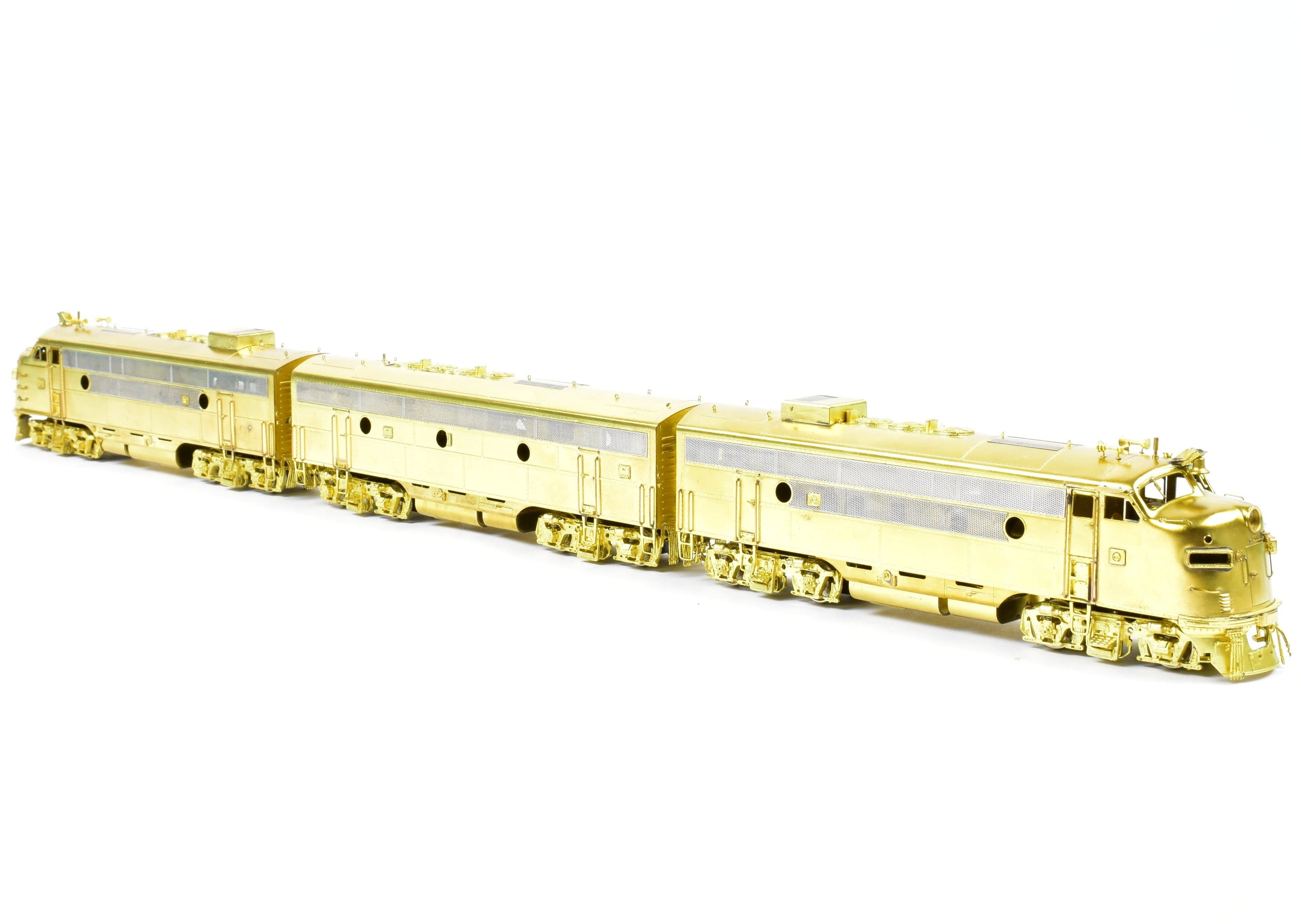 HO Scale Brass Model Train Set by Overland Models, Inc. - Bangor and Aroostook EMD F-3 Phase II A-B-A Configuration