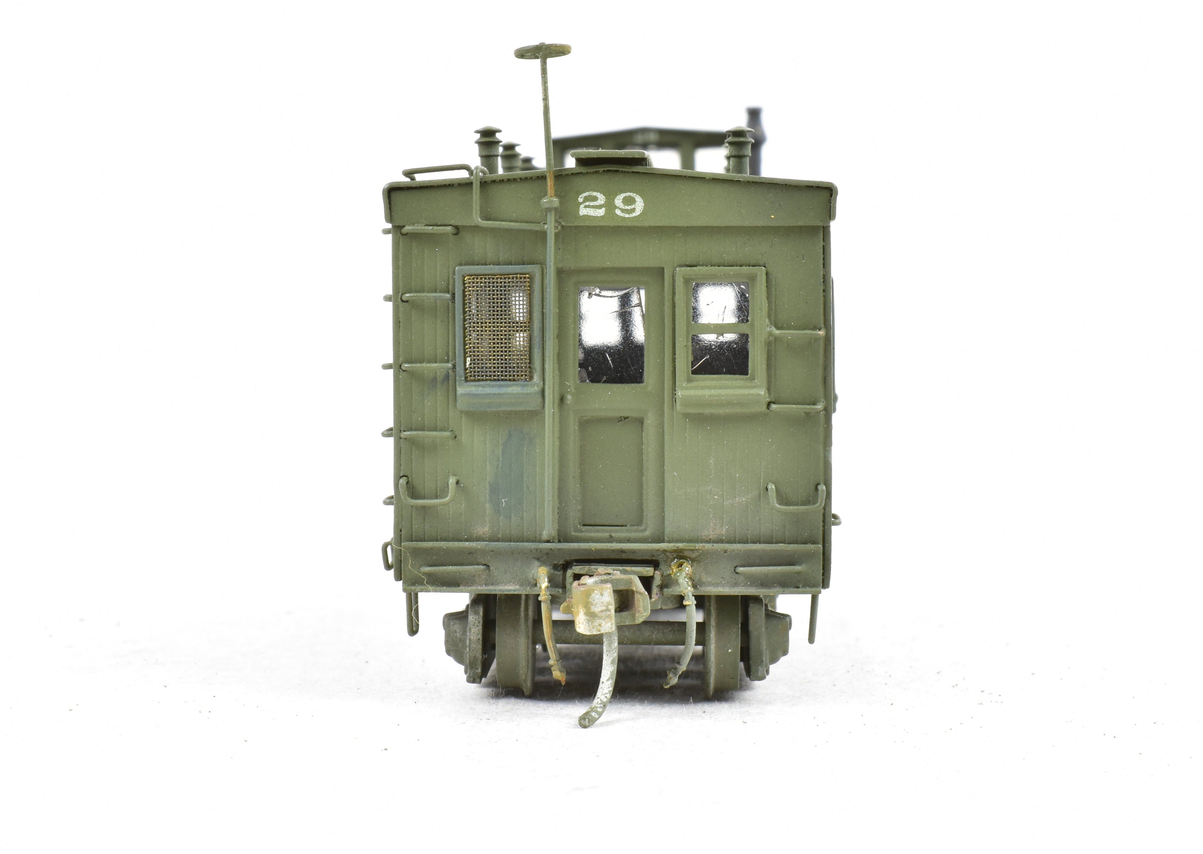 HO Scale Brass Hallmark Models ATSF - Santa Fe Dynamometer Car No. 29, Professionally Custom Painted and Artfully Weathered for Model Train Enthusiasts
