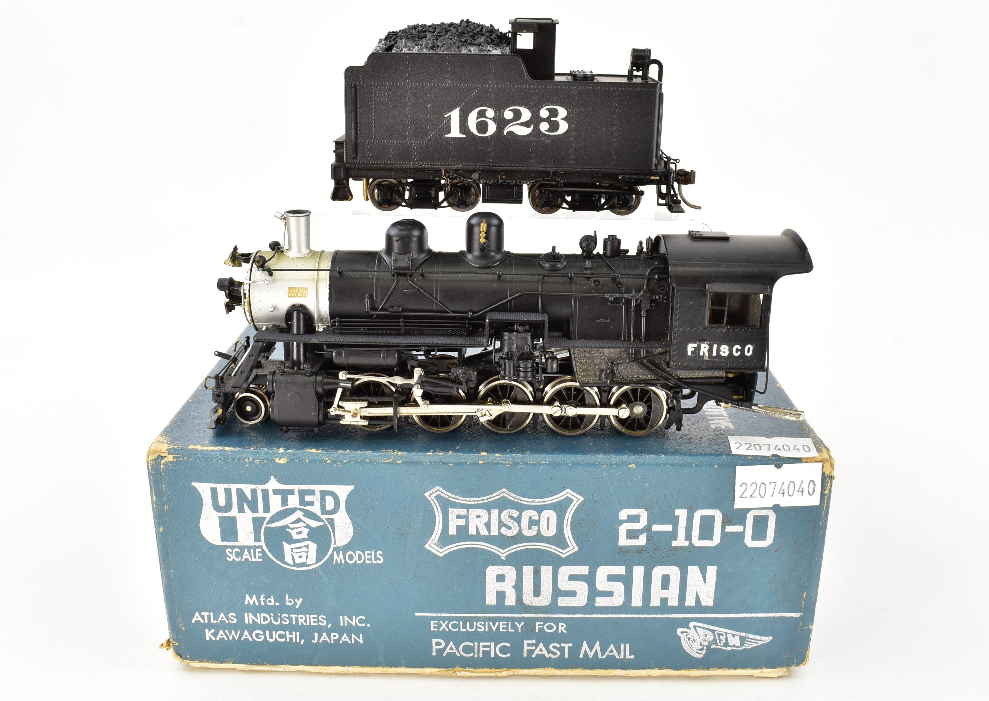 Custom Painted HO Brass PFM - United SLSF Frisco 2-10-0 Decapod Model