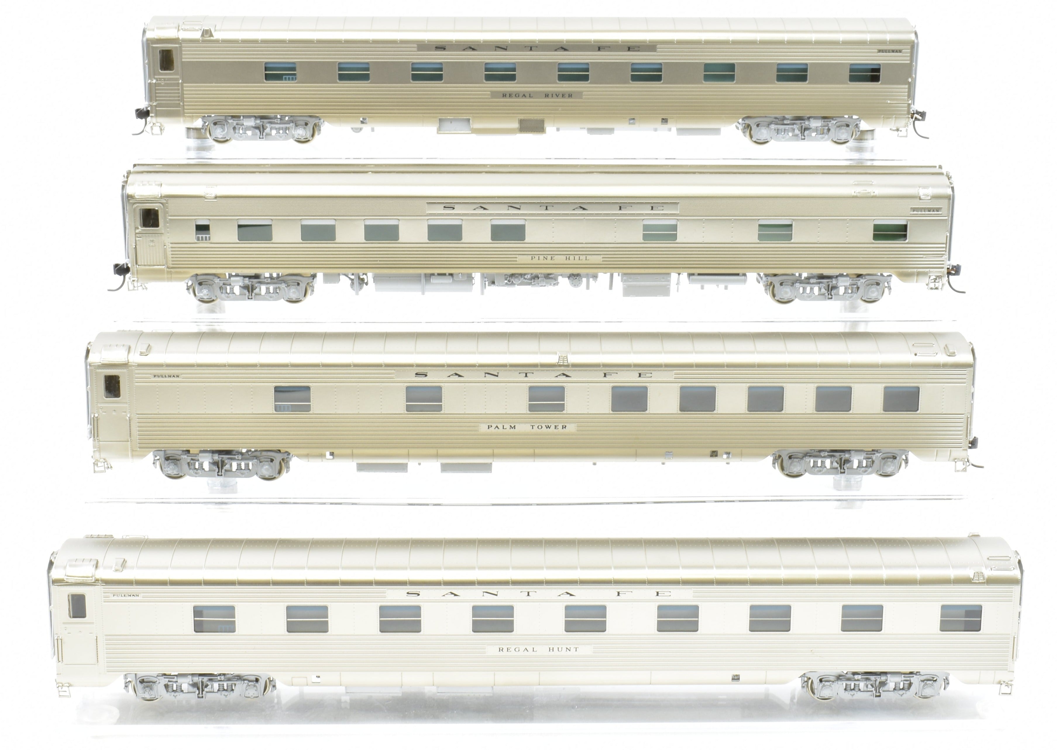 1951 ATSF Santa Fe Super Chief 4-Car Set by Challenger Imports HO Brass