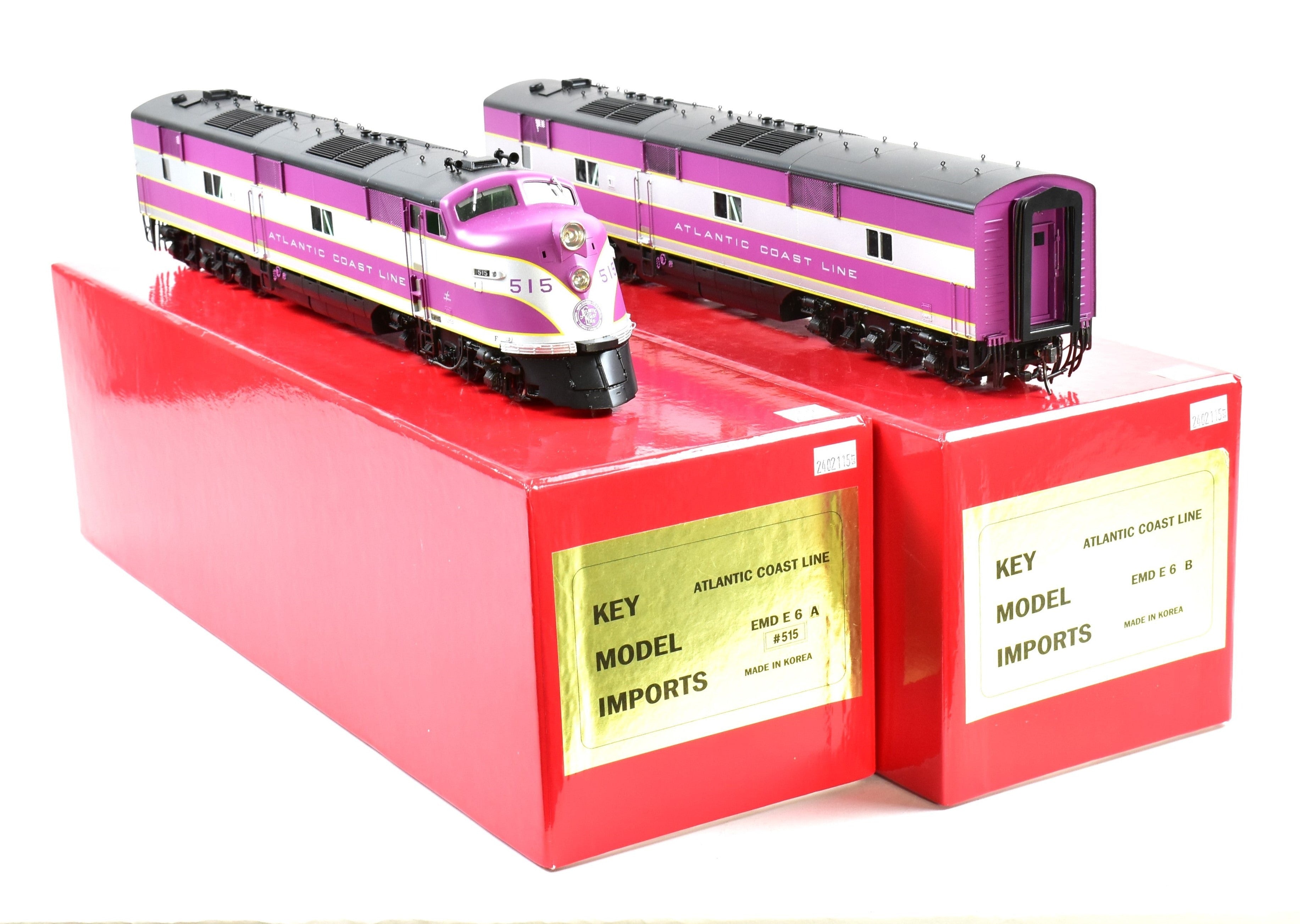 Brass Key Model Imports ACL Atlantic Coast Line EMD E6A/B Set No. 515-A&B Factory Painted