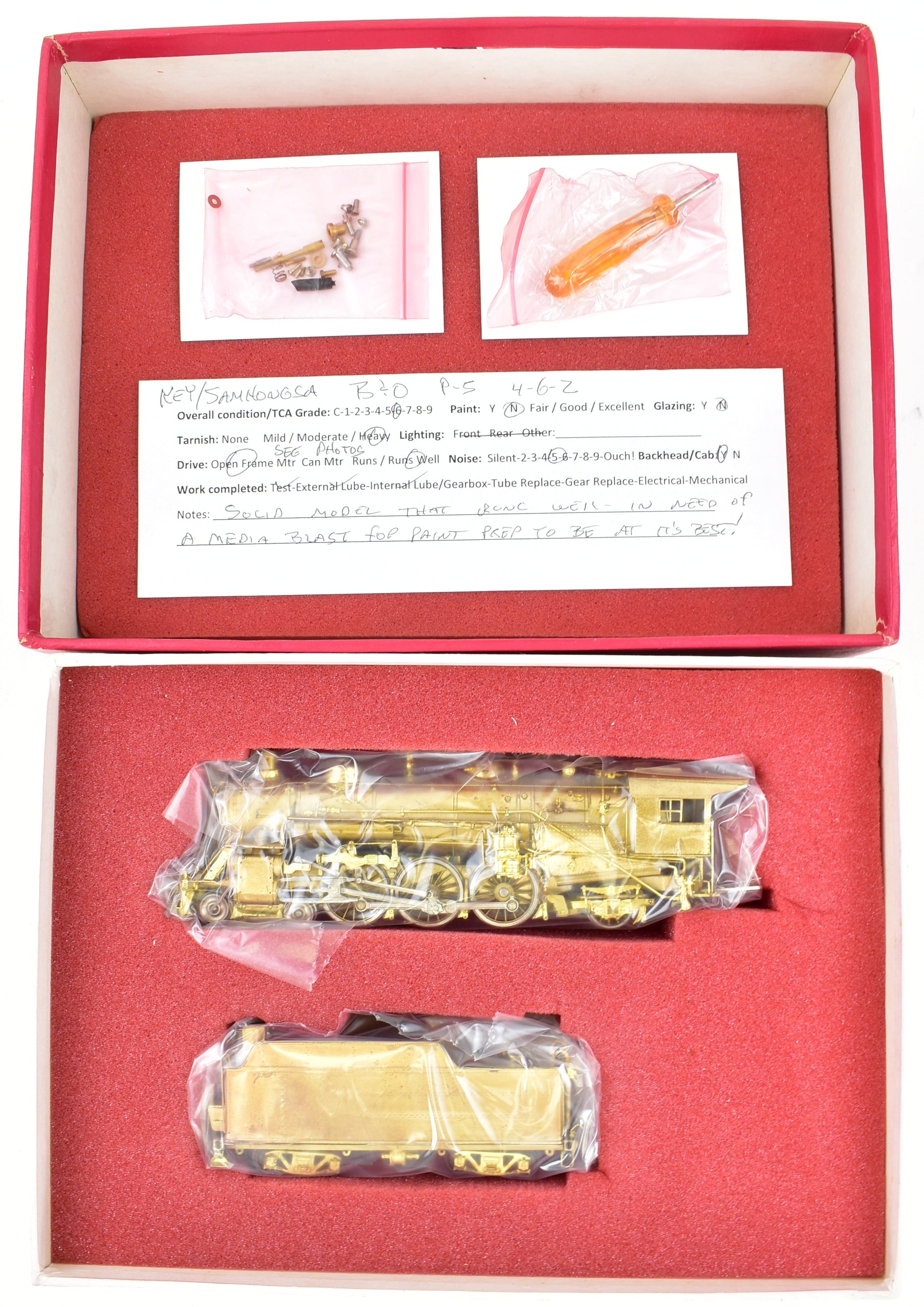 HO Scale Brass Key Imports B&O Baltimore & Ohio P-5 4-6-2 Pacific Model