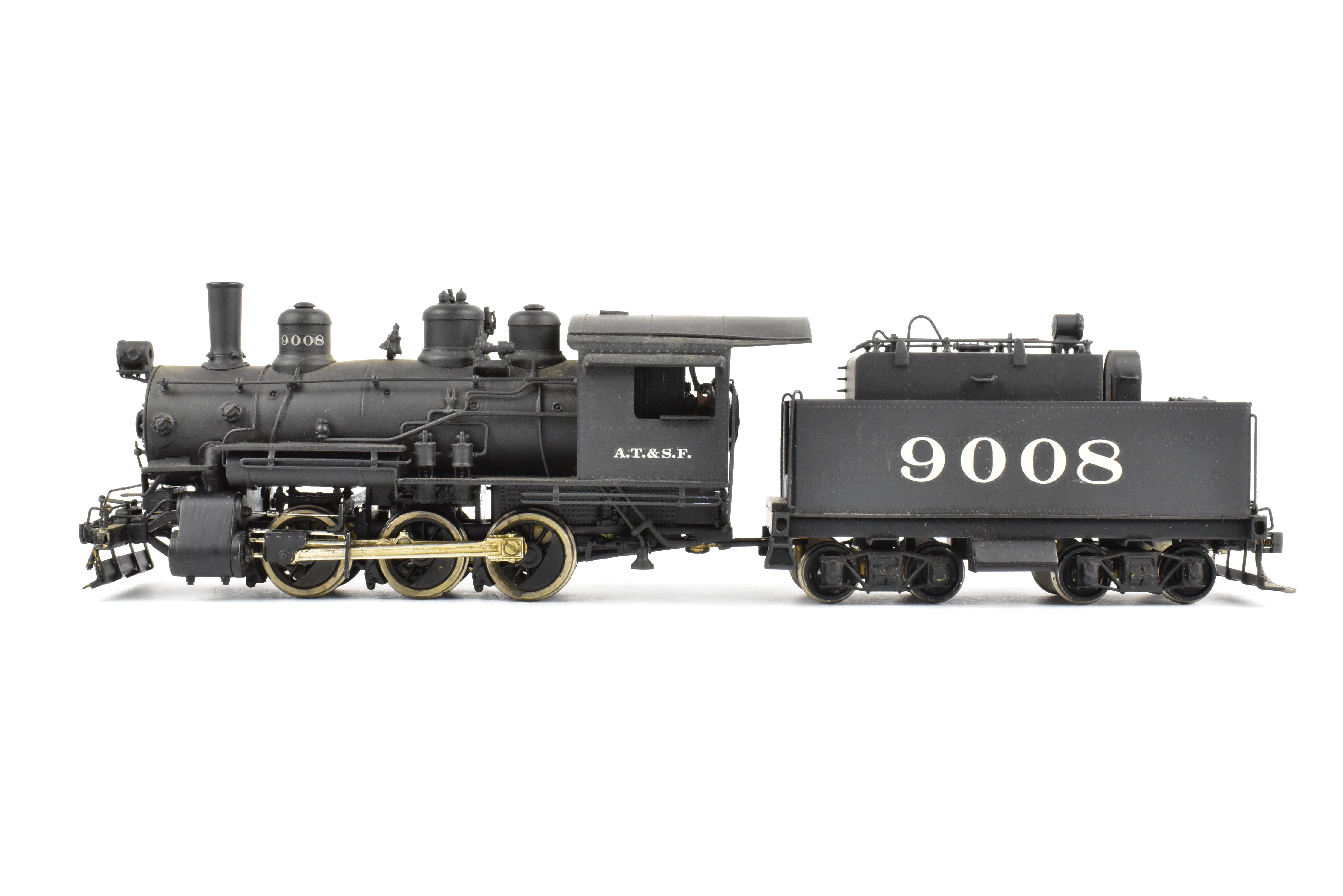 HO Scale Brass Balboa ATSF Santa Fe 9000 Class 0-6-0 Switcher #9008 Custom Painted