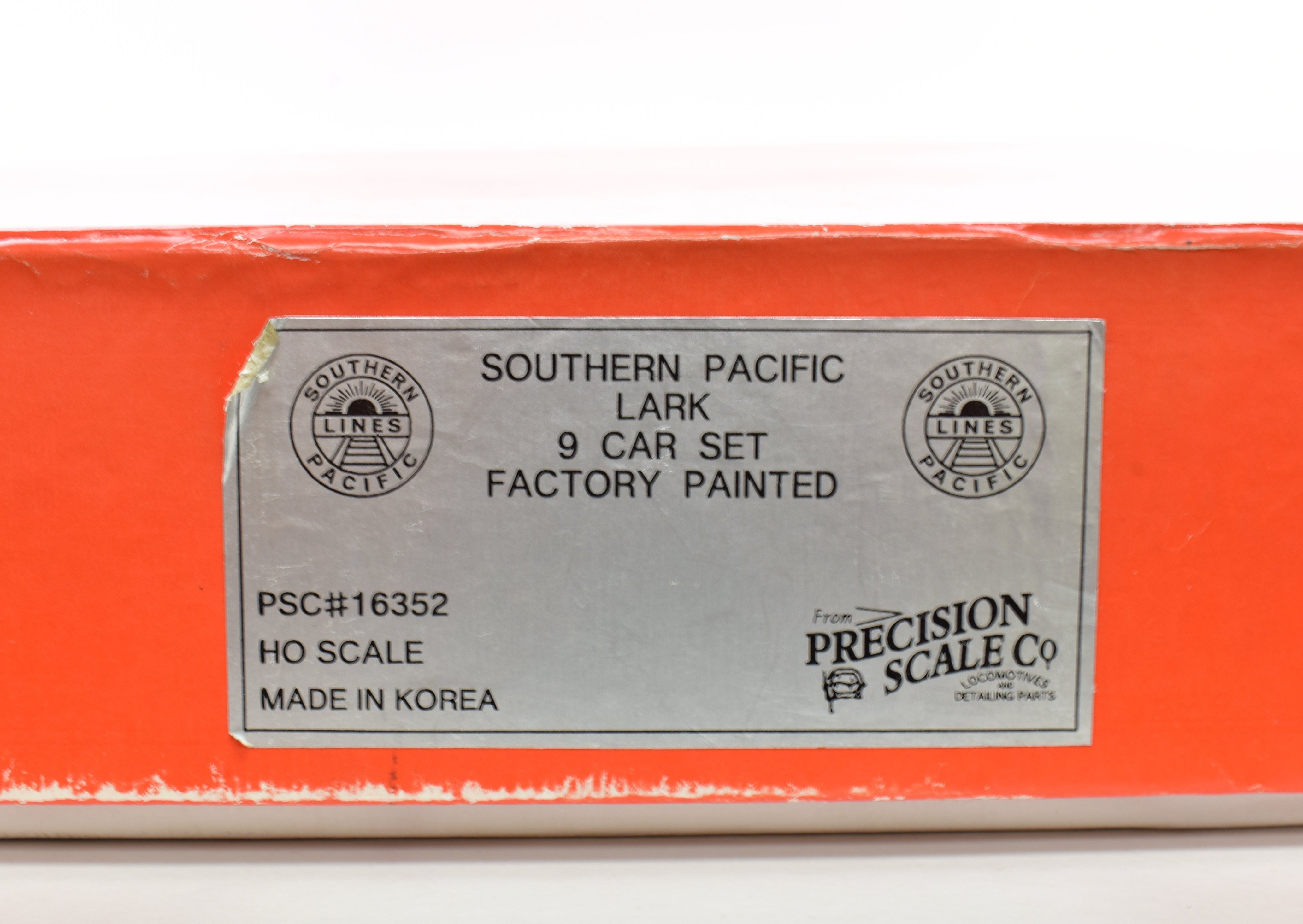 HO Scale Brass Precision Scale Co. (PSC) Southern Pacific Lark Pre-War 9-Car Model Train Set