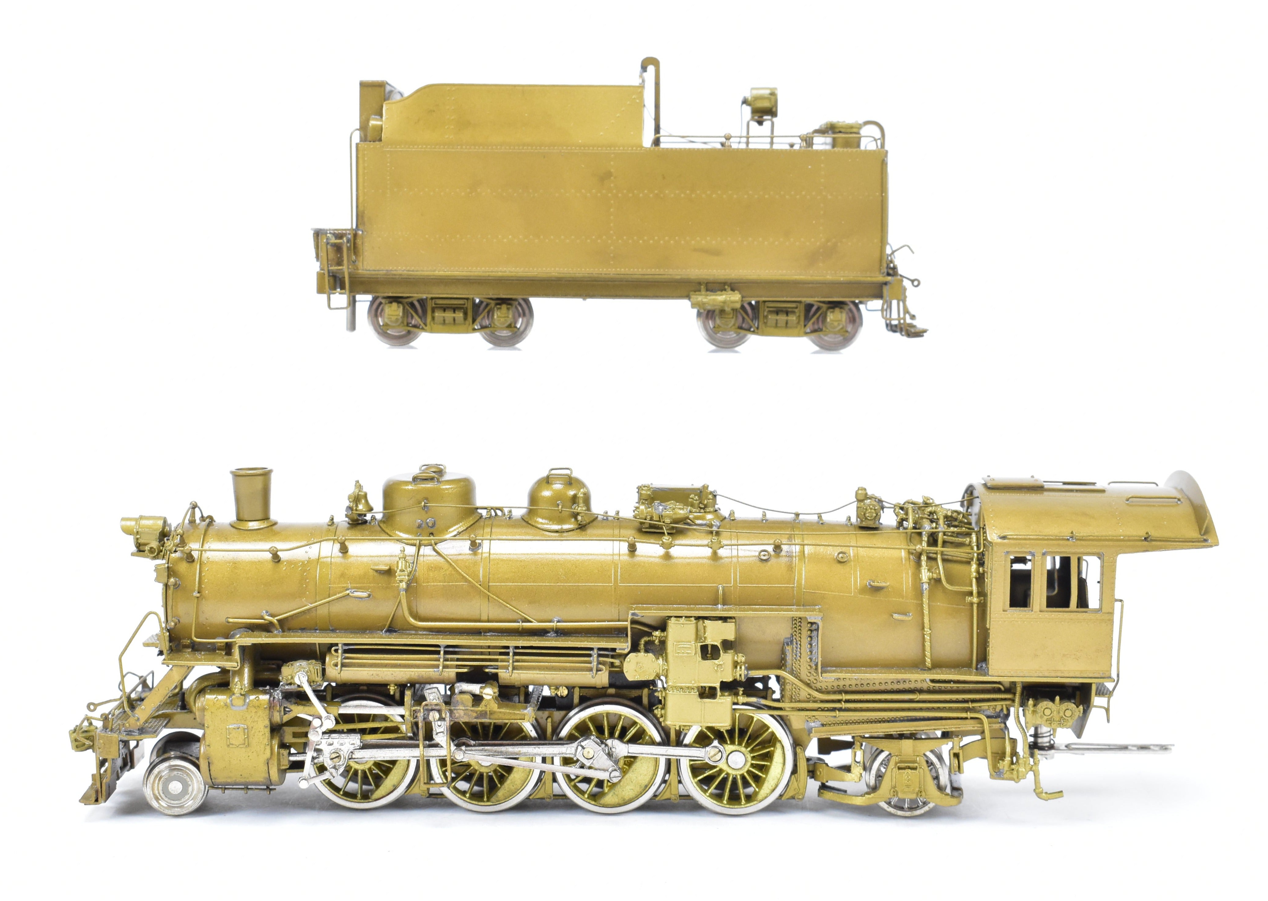 HO Scale Brass Model of Oriental Limited CB&Q - Burlington Route O - 1a 2 - 8 - 2 Steam Locomotive