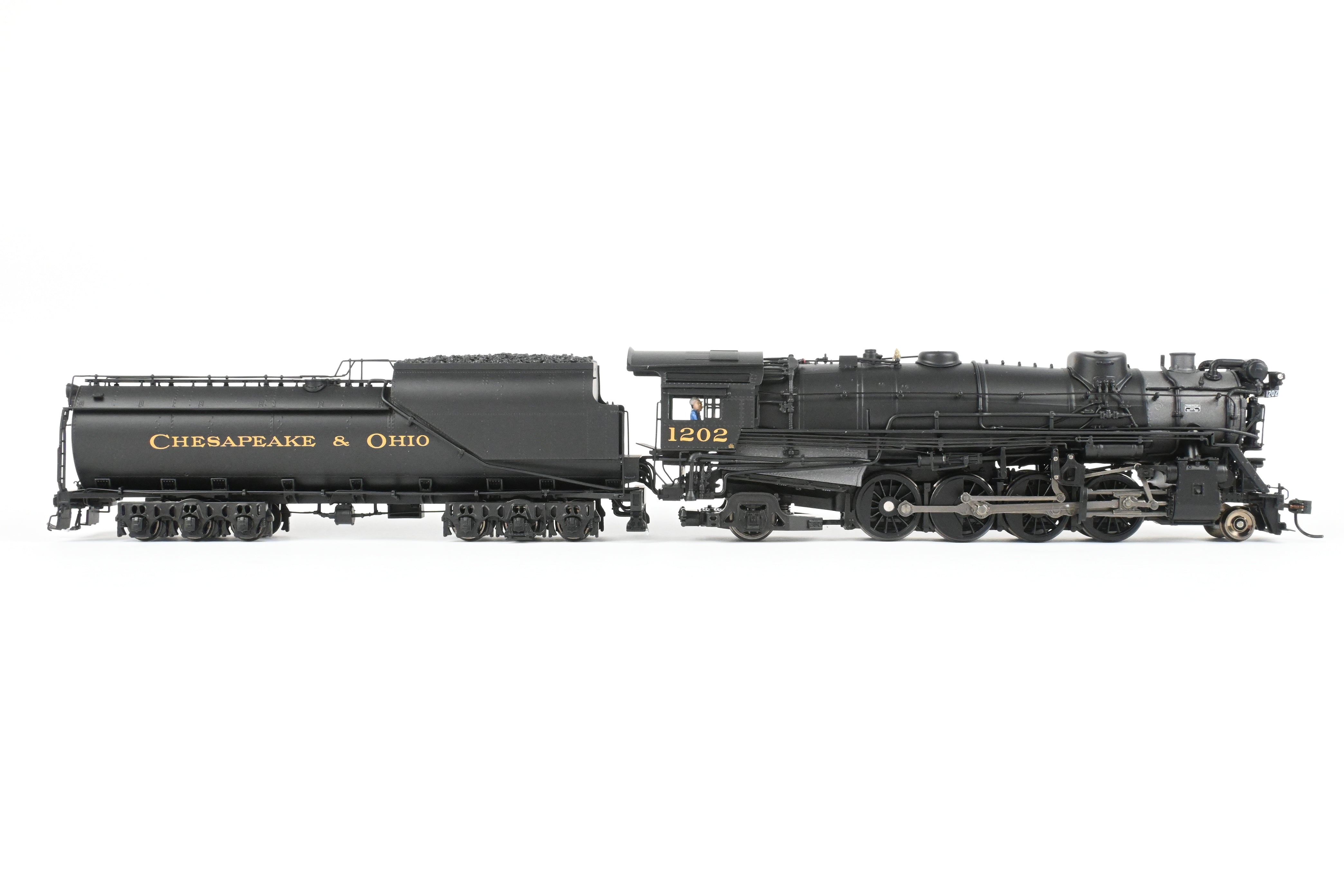 HO NEW Brass Hybrid C&O K-2 2-8-2 Mikado #1202 w/ Smoke & Paragon 4 Sound