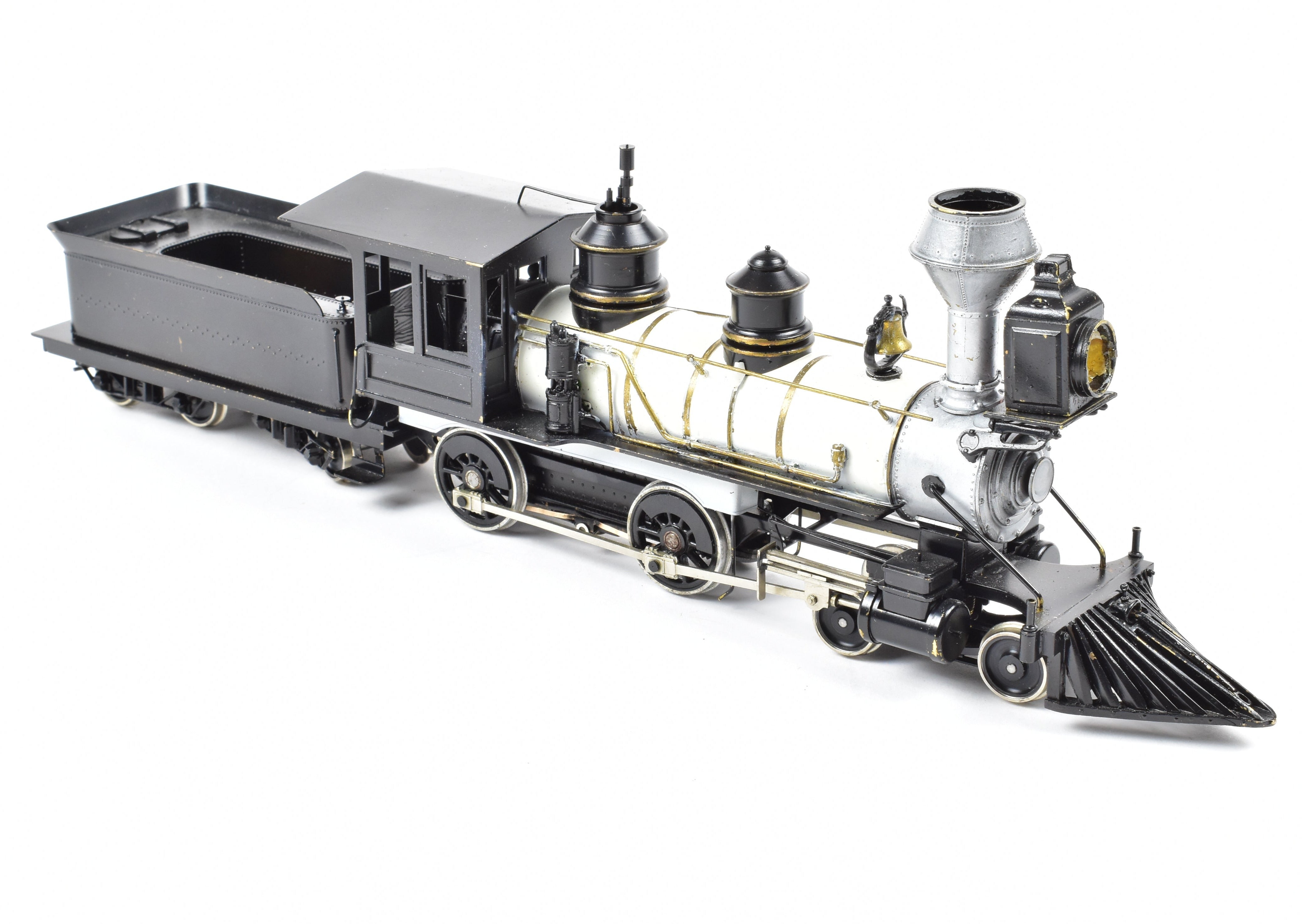 On3 Scale Brass Model Train - Northwest Short Line (NWSL) Baldwin 4-4-0 Locomotive with Custom Detailing and Painting (AS-IS Condition)