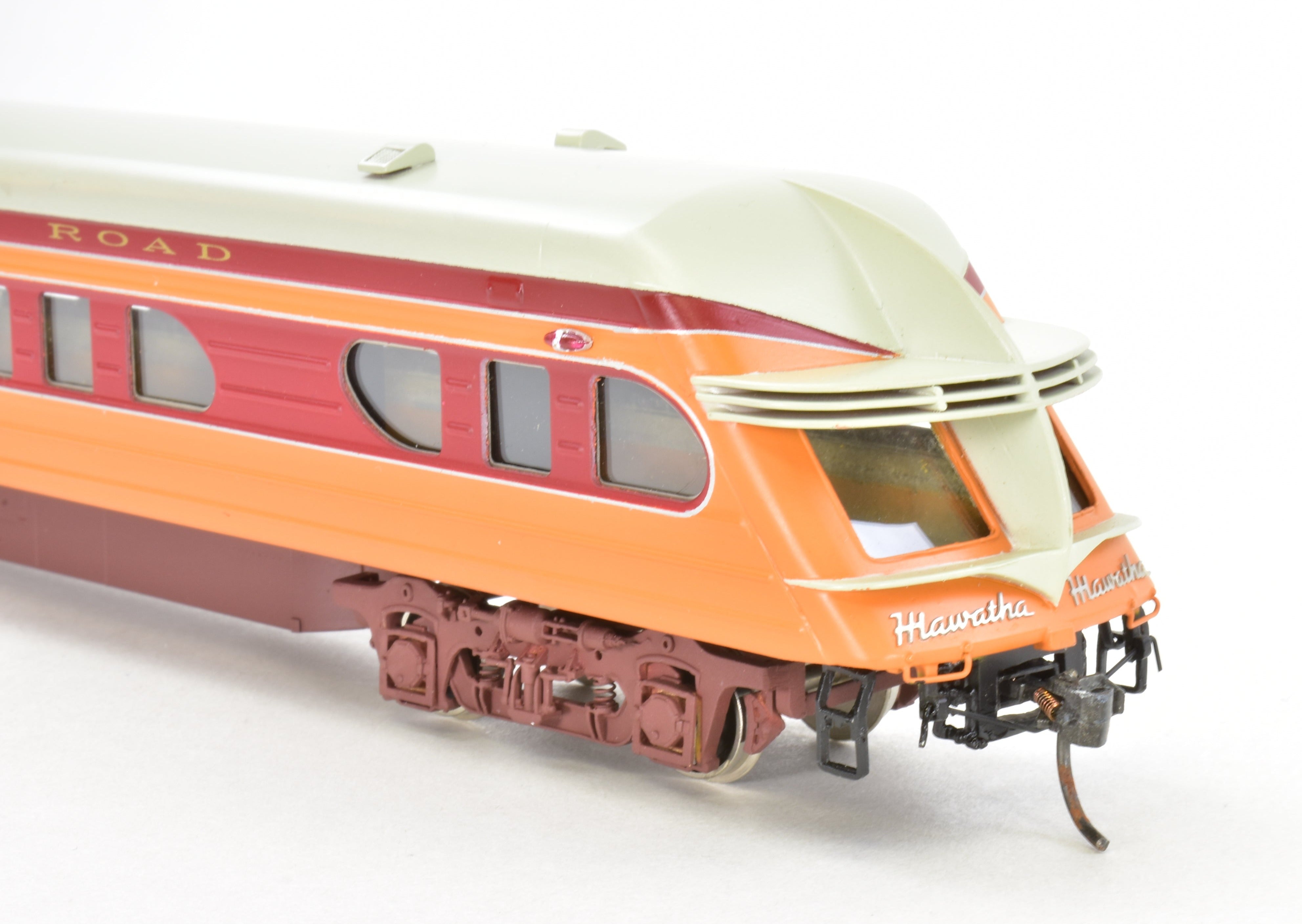 HO Scale Brass Model Train Set - Precision Scale Co. Milwaukee Road 1939 Hiawatha 9 - Car Factory - Painted Set