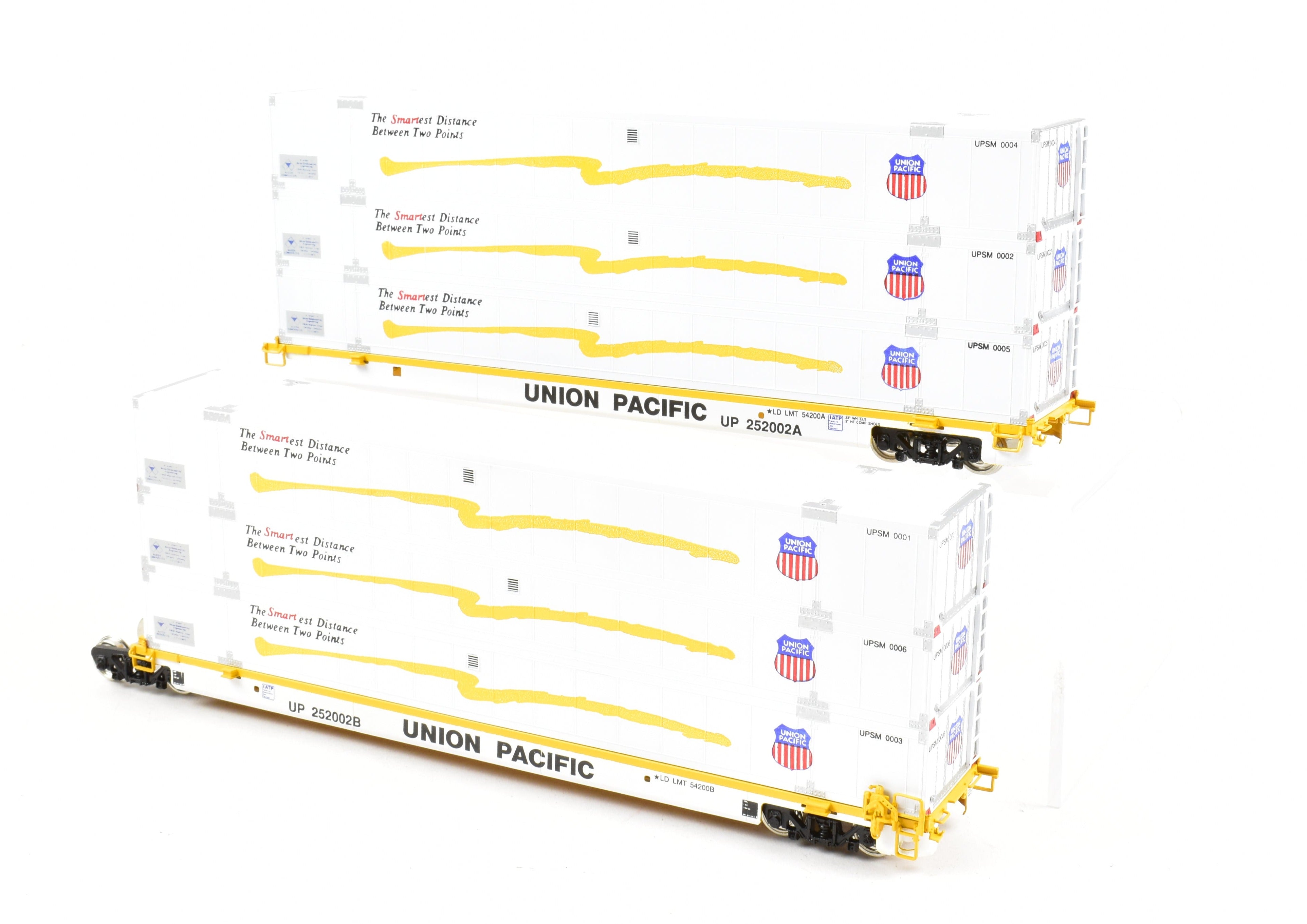 HO Scale Brass Container Open Model Intermodal Smart Car - Overland Models, Inc. Union Pacific Triple Stack FP No. 252002A/B