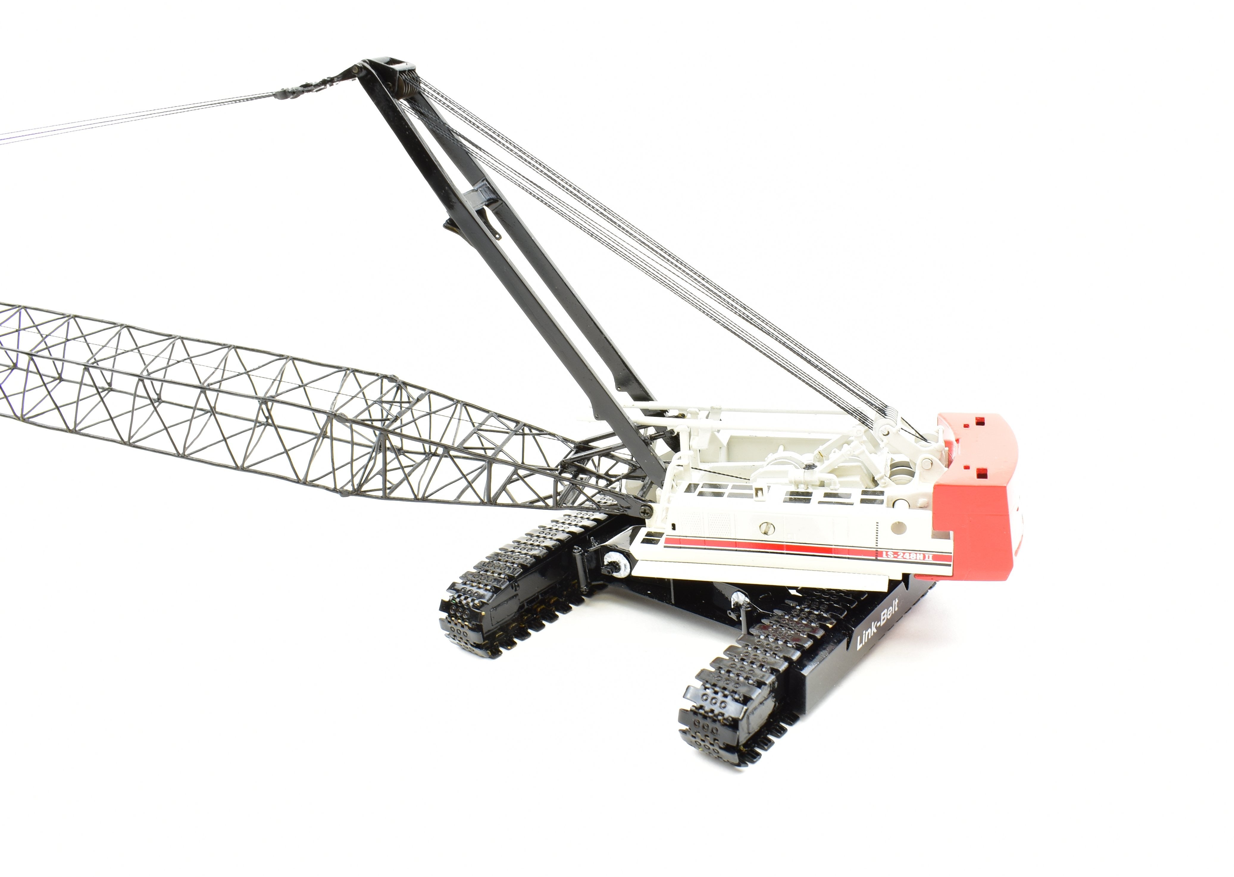 High - Quality HO Brass Construction Model - CON CCM No. 248H Caterpillar Link - Belt LS - 248 H II Lattice Boom Crawler Crane for Collectors