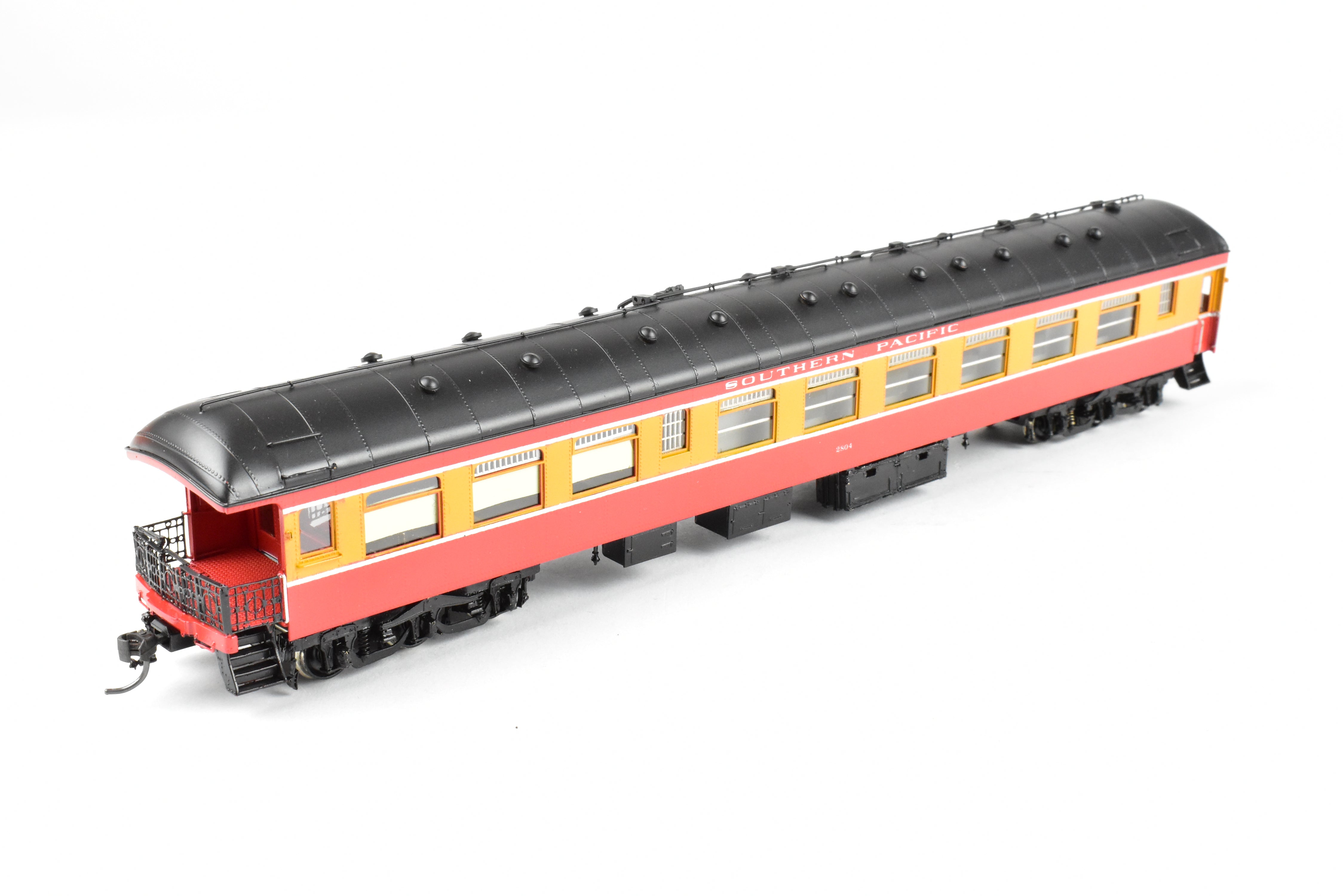HO Scale Brass Precision Scale Co. Model - Southern Pacific Harriman CS 72' Observation Car of Class 70 - O - 1 in Daylight Scheme, Custom Painted and Lettered #2804