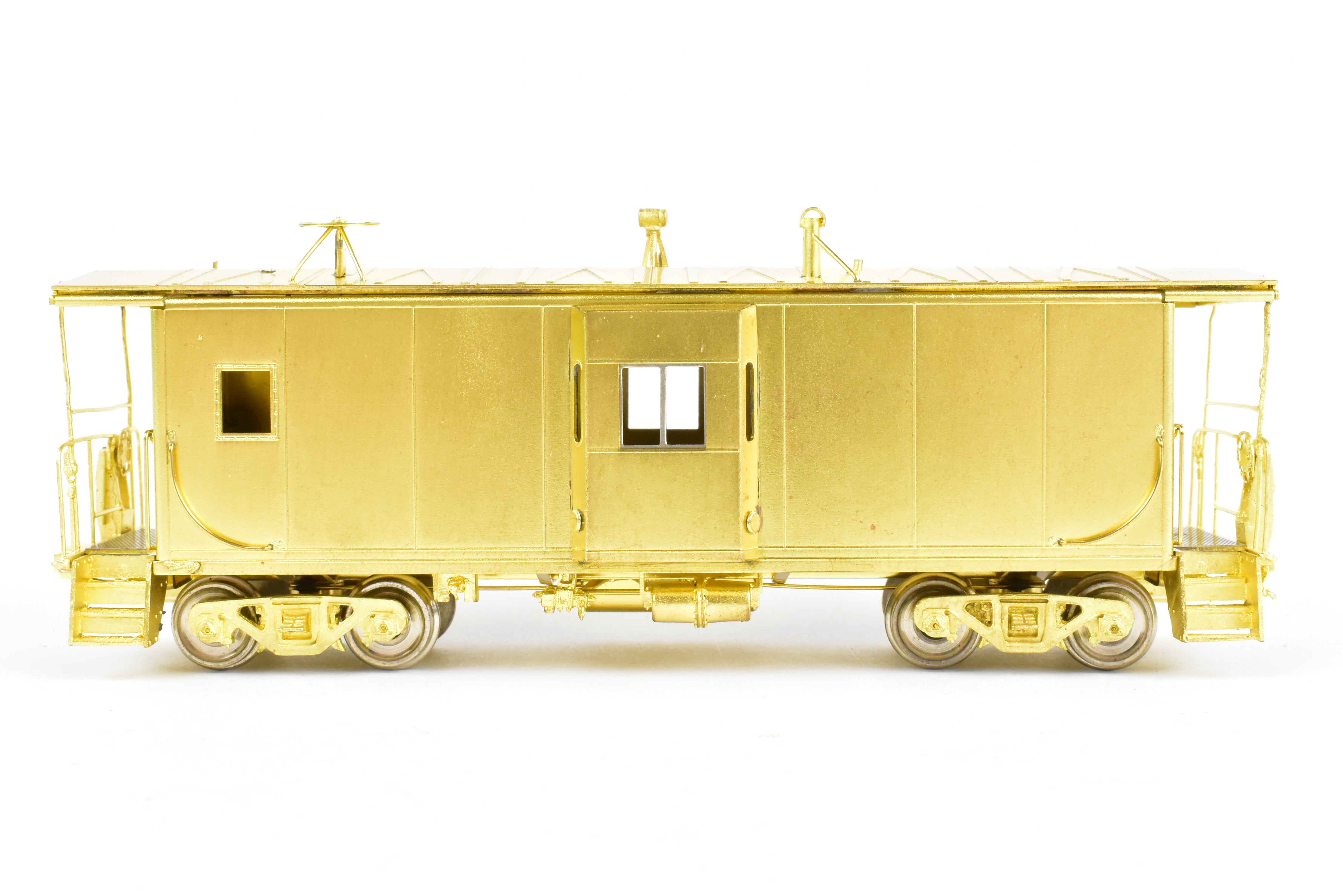 HO Scale Brass Model Train - Overland Models, Inc. (OMI) Southern Pacific (SP) C 50 - 7 Bay Window Caboose in the Series of #4600 - 4659