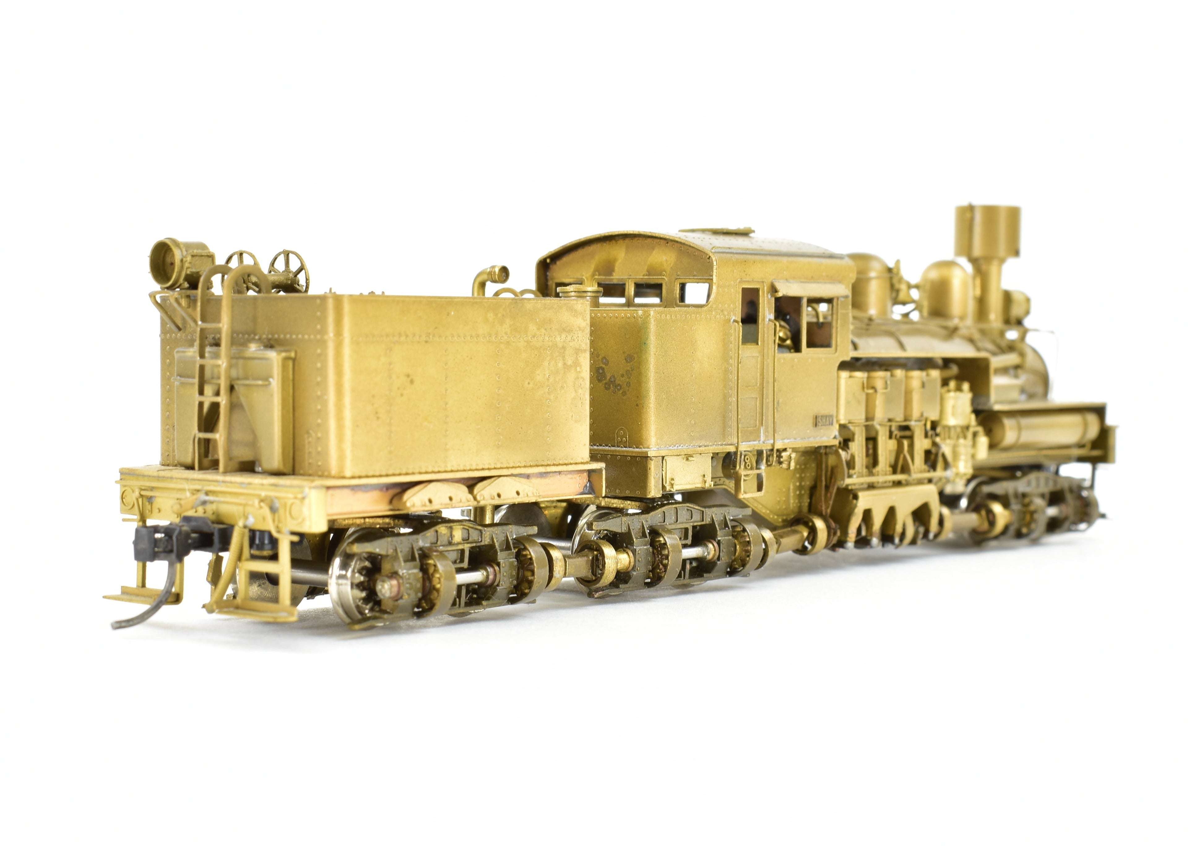 HO Scale Brass PFM - United Brand 3-Truck Pacific Coast Shay Geared Locomotive Model for Logging Roads