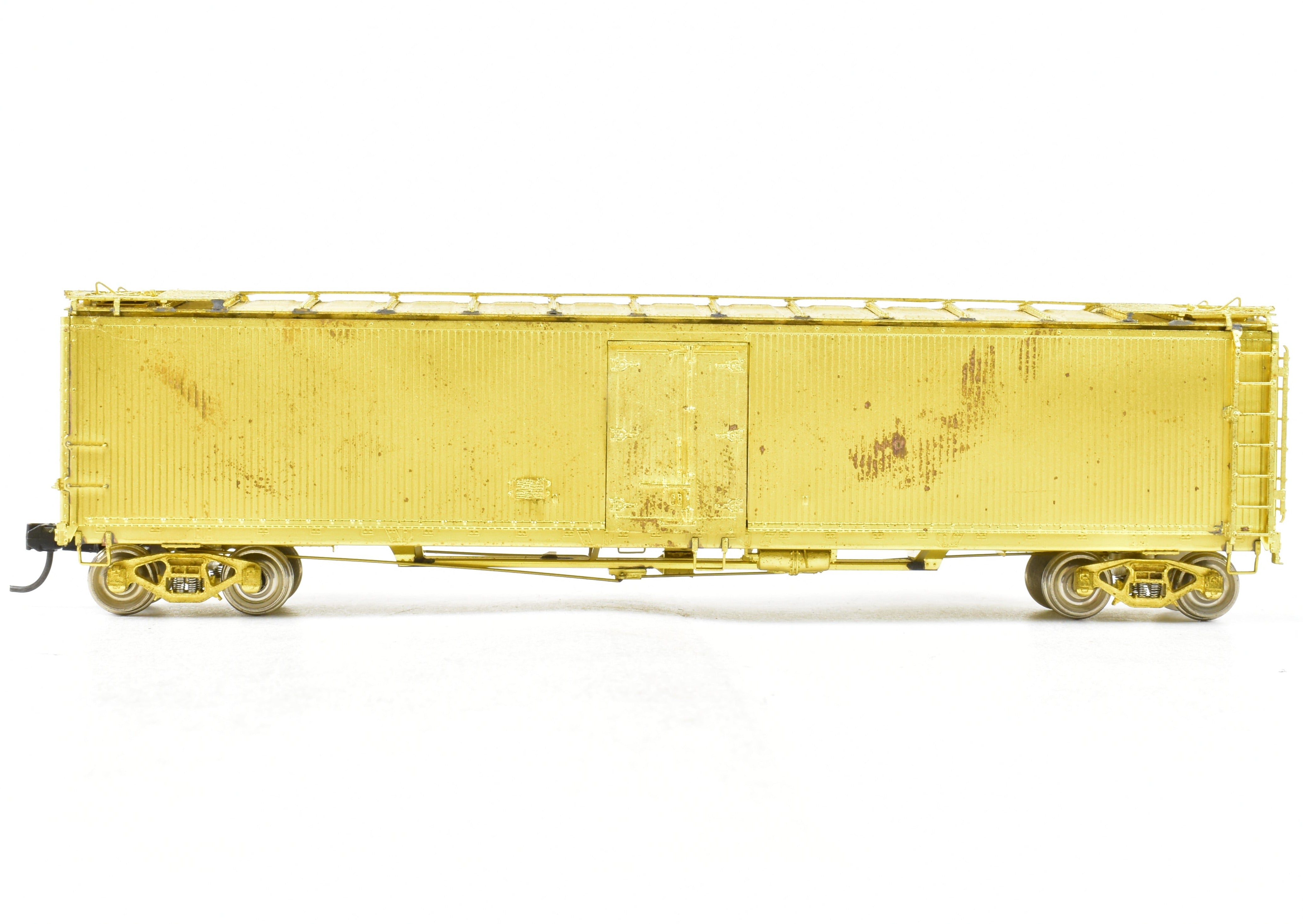 HO Scale Brass Model Railroad Refrigerator Car by OMI - Overland Models, Inc., Representing ATSF - Santa Fe SFRD Rr - 10 Class 50' Ice Bunker Wood Design without Original Box