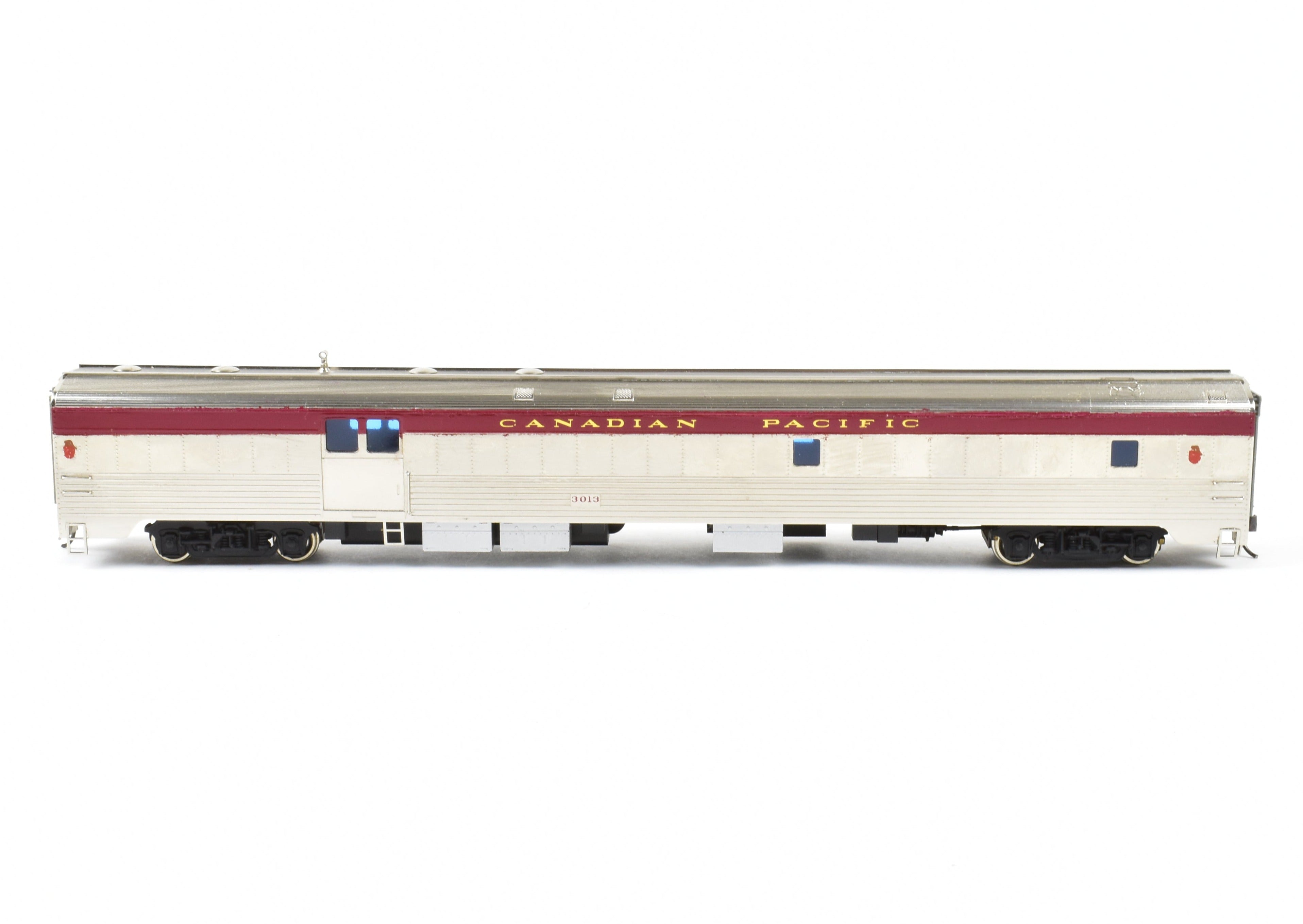 HO Scale Brass Model of Canadian Pacific Railroad #610 Lightweight Baggage Dormitory Custom Finished by S. Soho & Co.