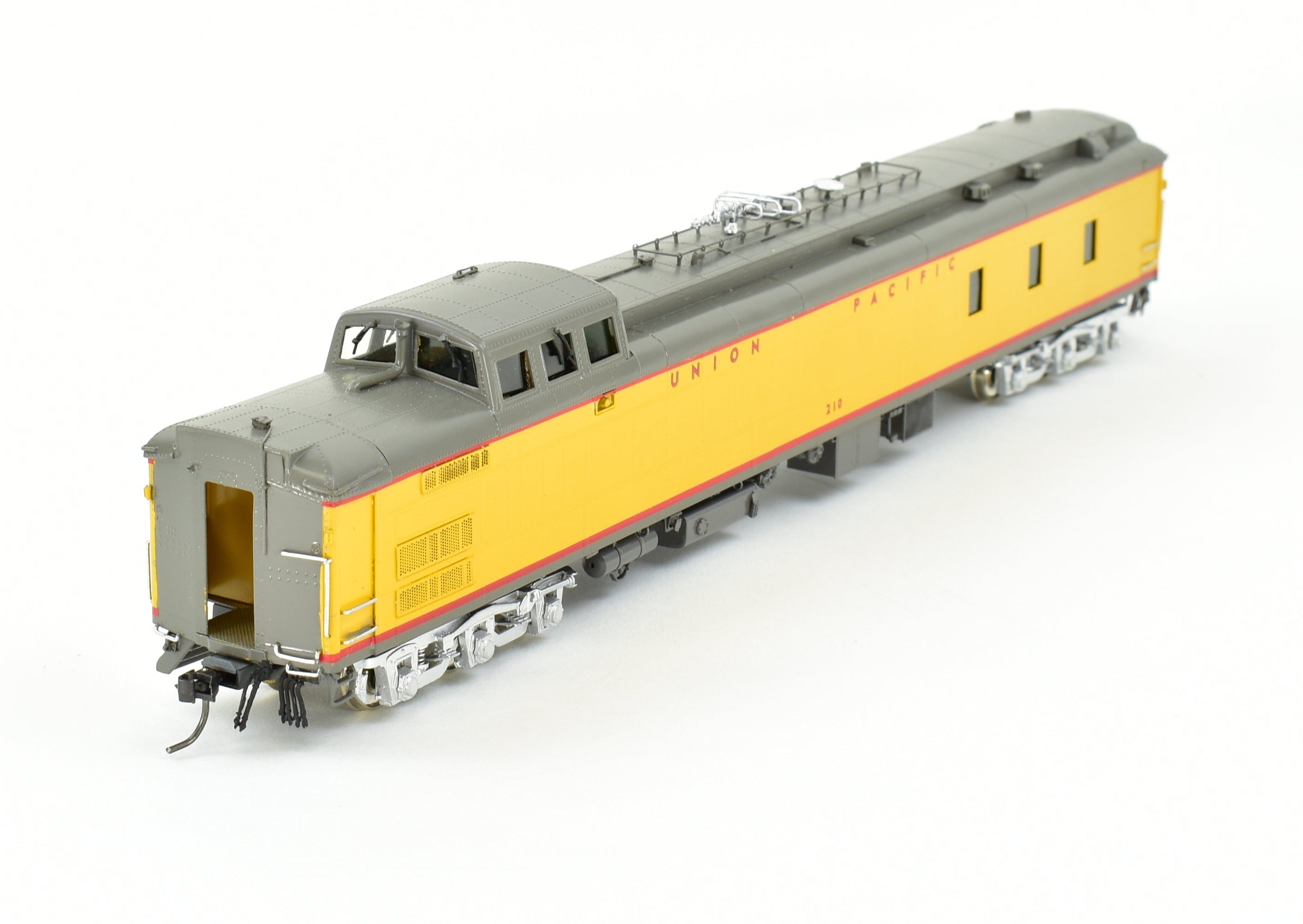 HO Scale Brass OMI - Overland Models, Inc. Union Pacific Dynamometer Car #210 in Original Configuration with Professional Painting for Model Railroading Enthusiasts
