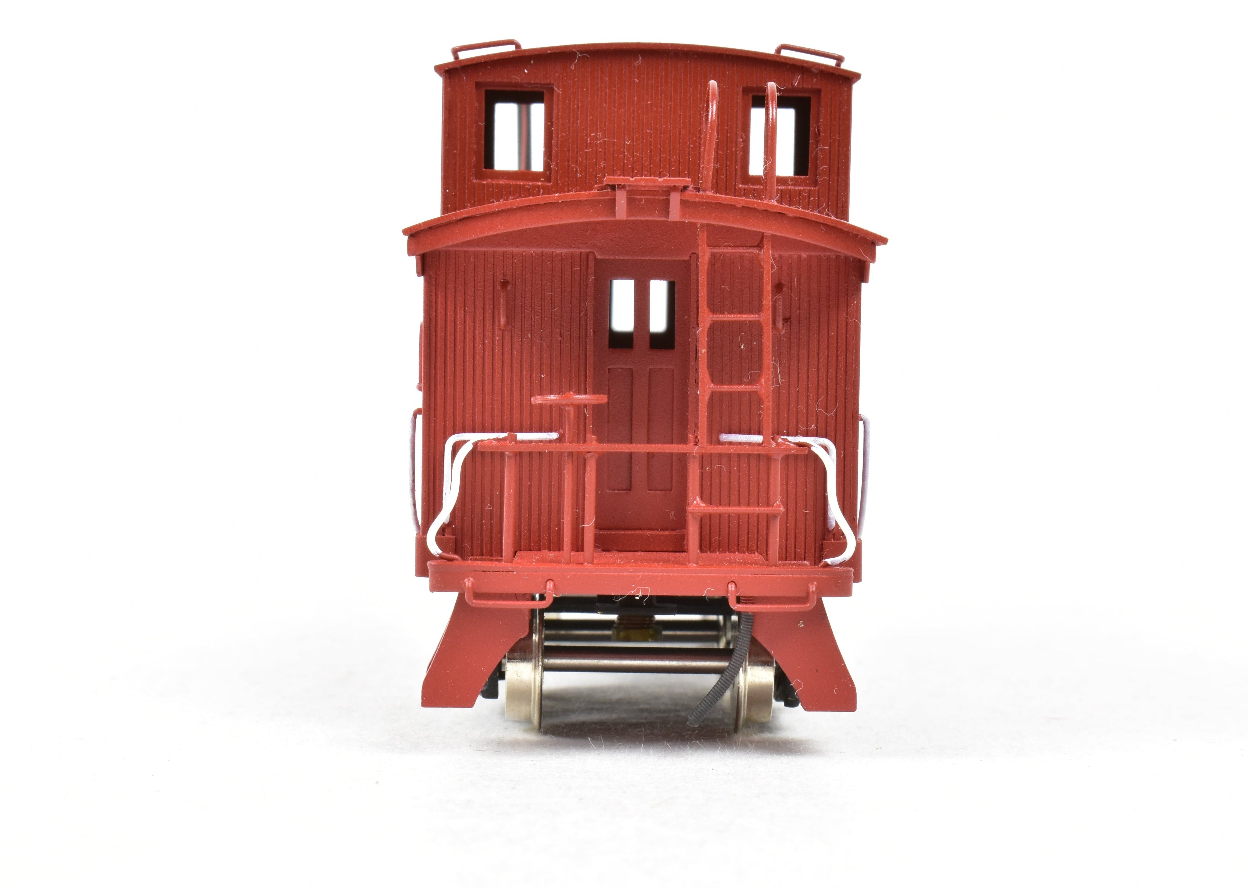 Custom Painted HO Scale Brass Wood Caboose Model of Northwest Short Line and Northern Pacific Railroads