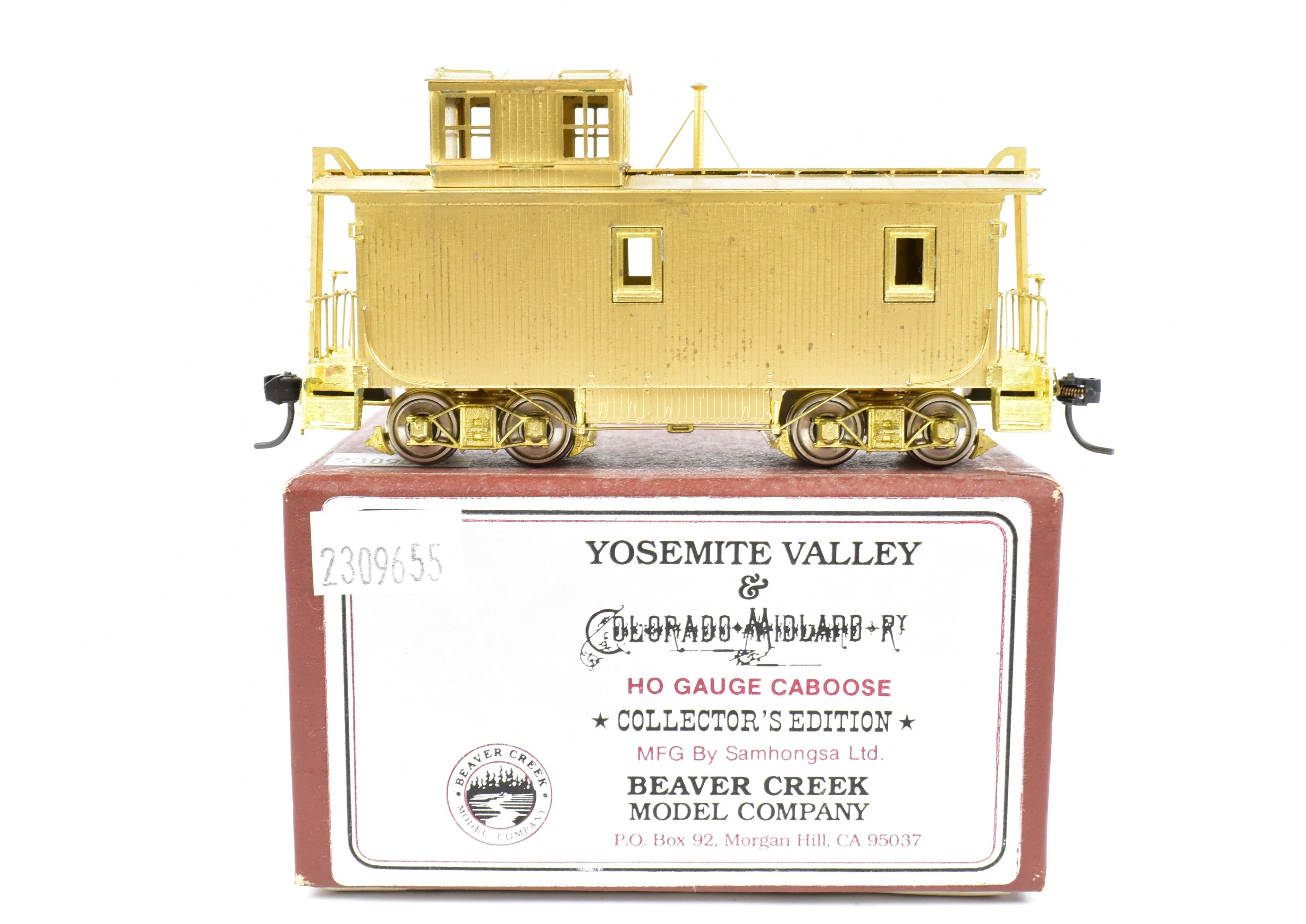 Collector's Edition HO Brass Wood Caboose - Beaver Creek, Colorado Midland or Yosemite Valley