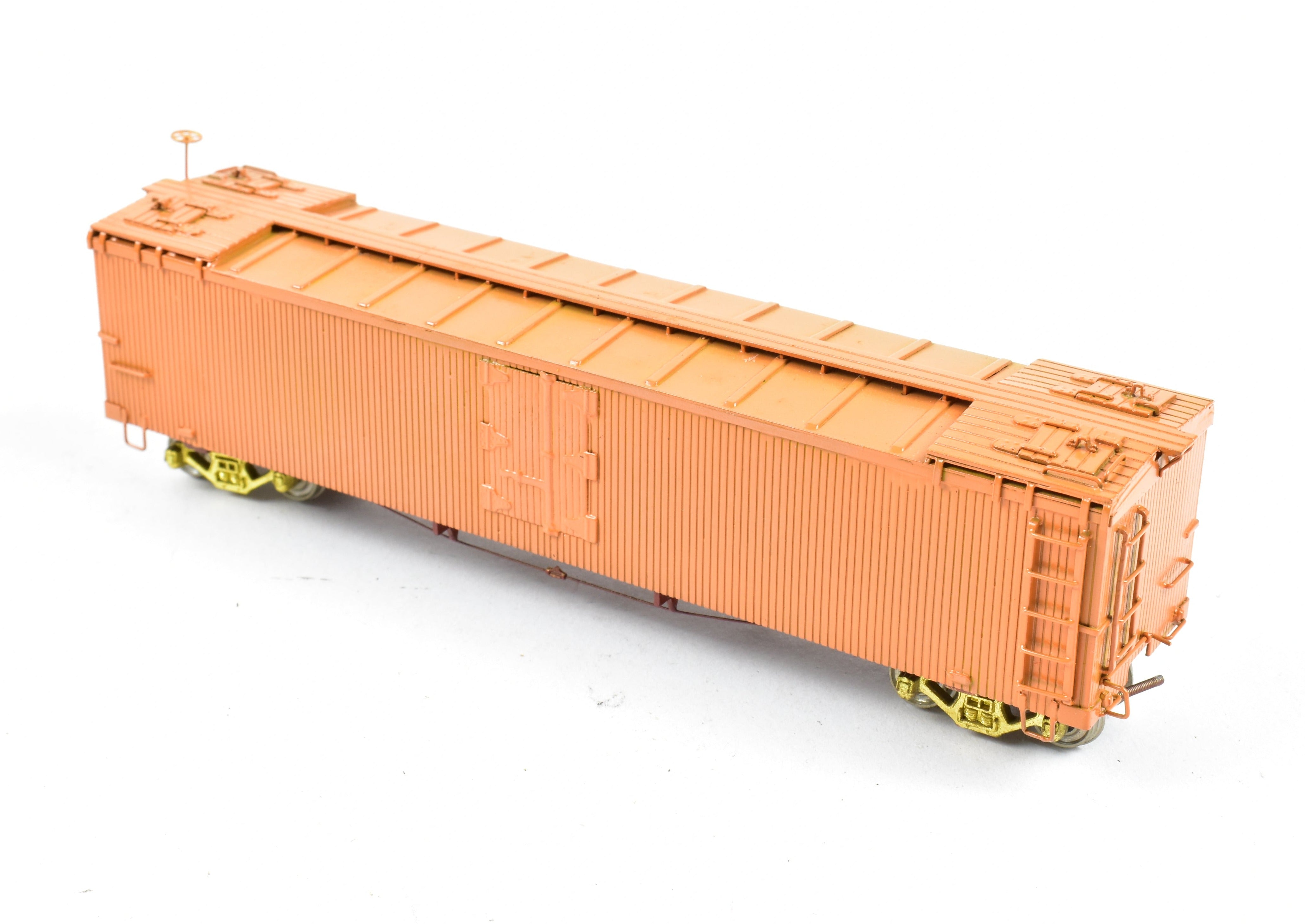 HOn3 Brass Empire Midland D&RGW Orange Painted 40' Refrigerator Car