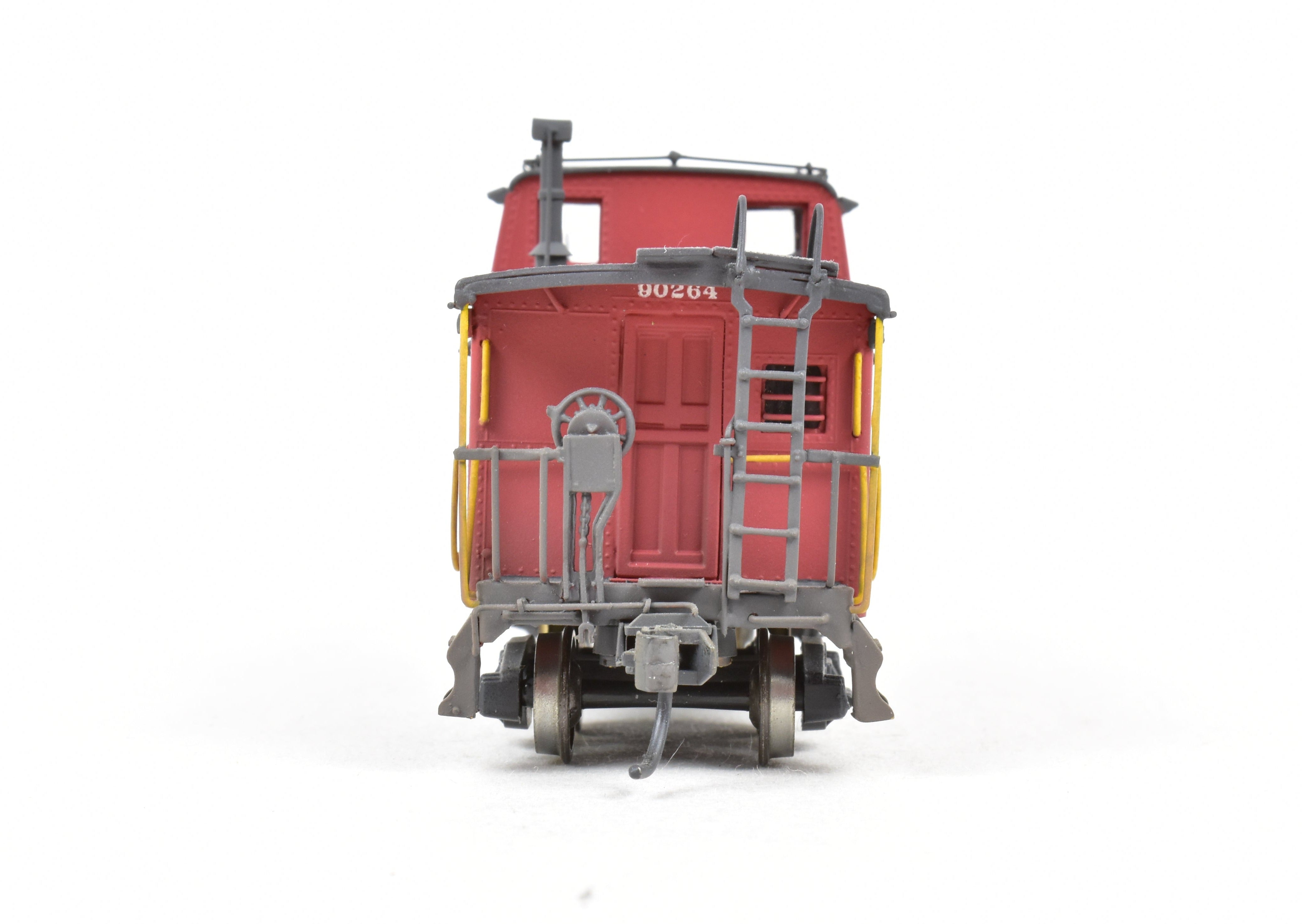 HO Scale Brass OMI - Overland Models, Inc. Chesapeake & Ohio (C&O) Steel Caboose Custom Painted in Caboose Red and Grimy Black from the #90200 - 90299 Series