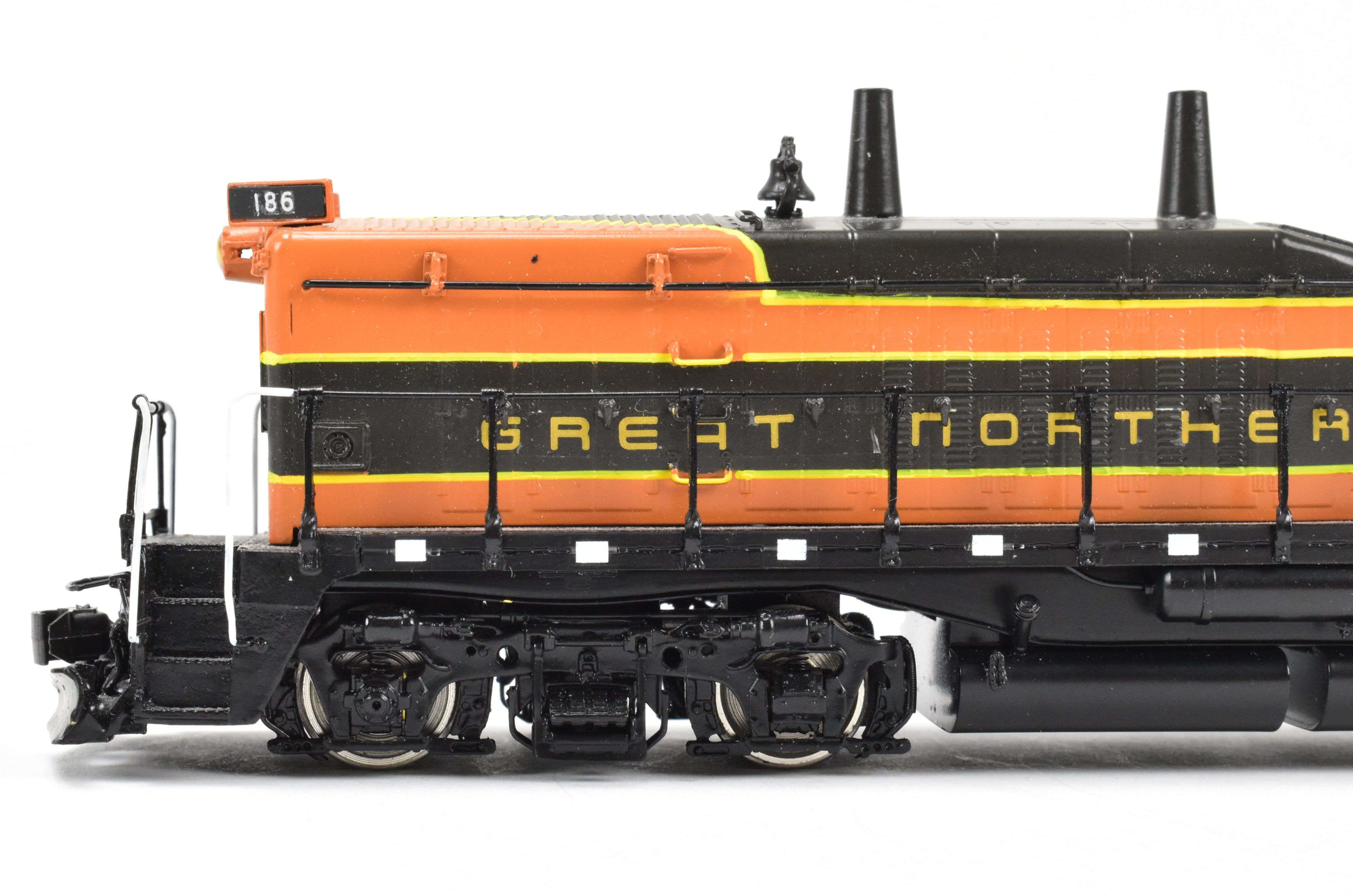 HO Scale Brass Model Train - Overland Models Inc. (OMI) Great Northern EMD NW - 5 Modernized Pro - Painted Locomotive No. 186