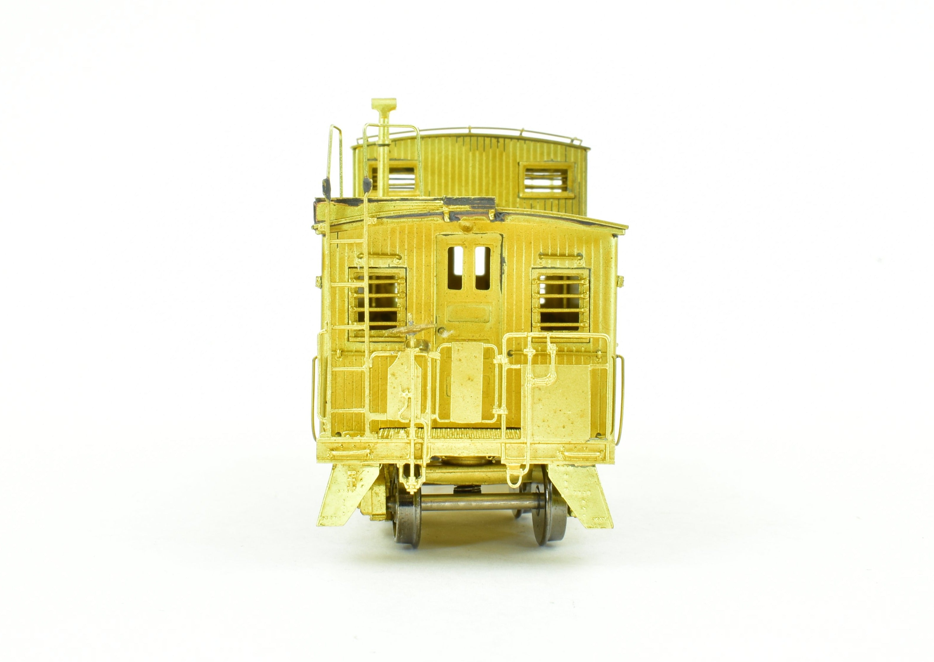 HO Scale Brass Caboose Model by OMI - Overland Models, Inc. for Great Northern Railroad, Factory New 30-Foot Wood Design